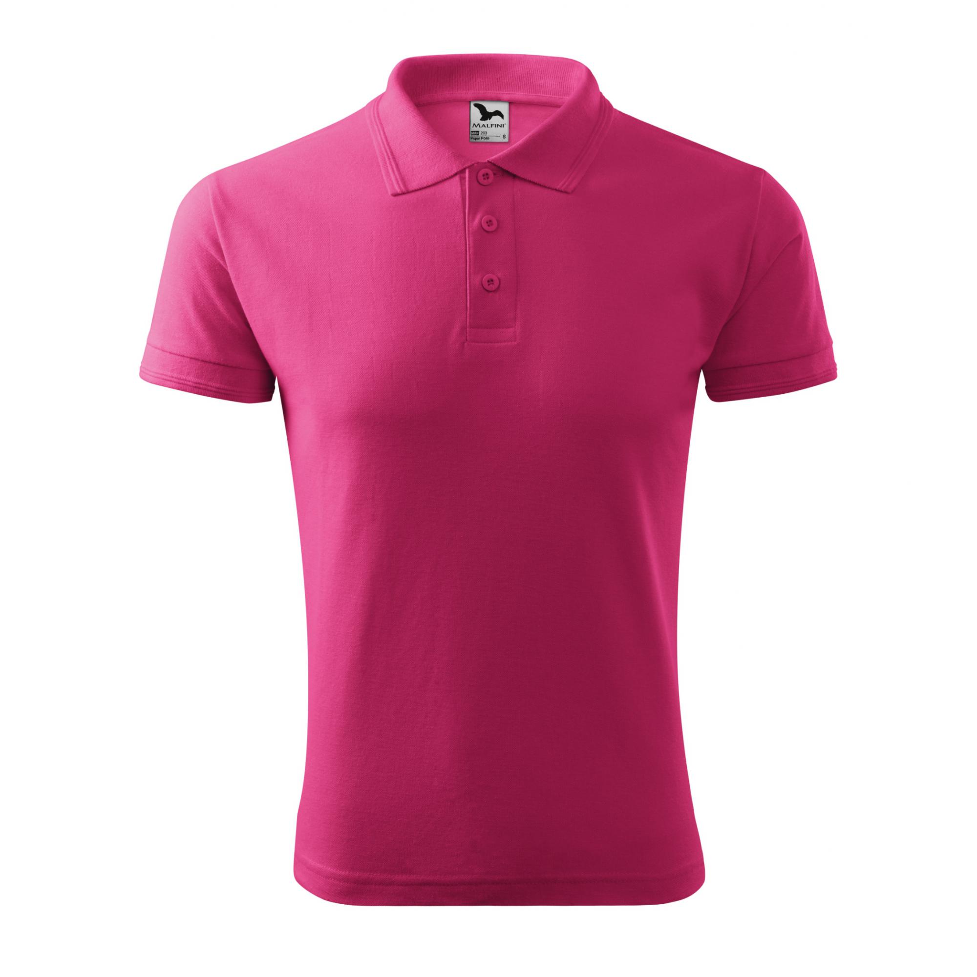 Tricou polo pentru bărbaţi Pique Polo 203 Purpuriu M