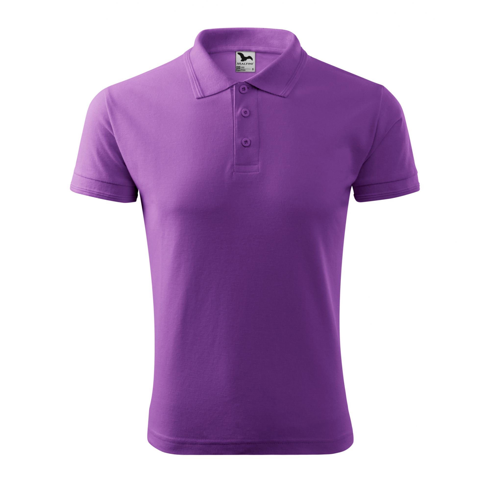 Tricou polo pentru bărbaţi Pique Polo 203 Violet S