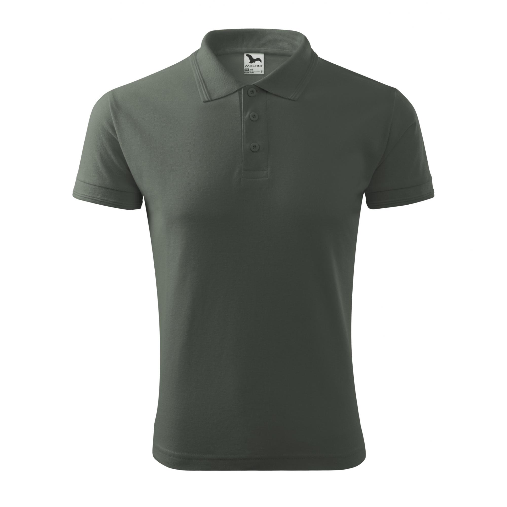 Tricou polo pentru bărbaţi Pique Polo 203 Gri ardezie M