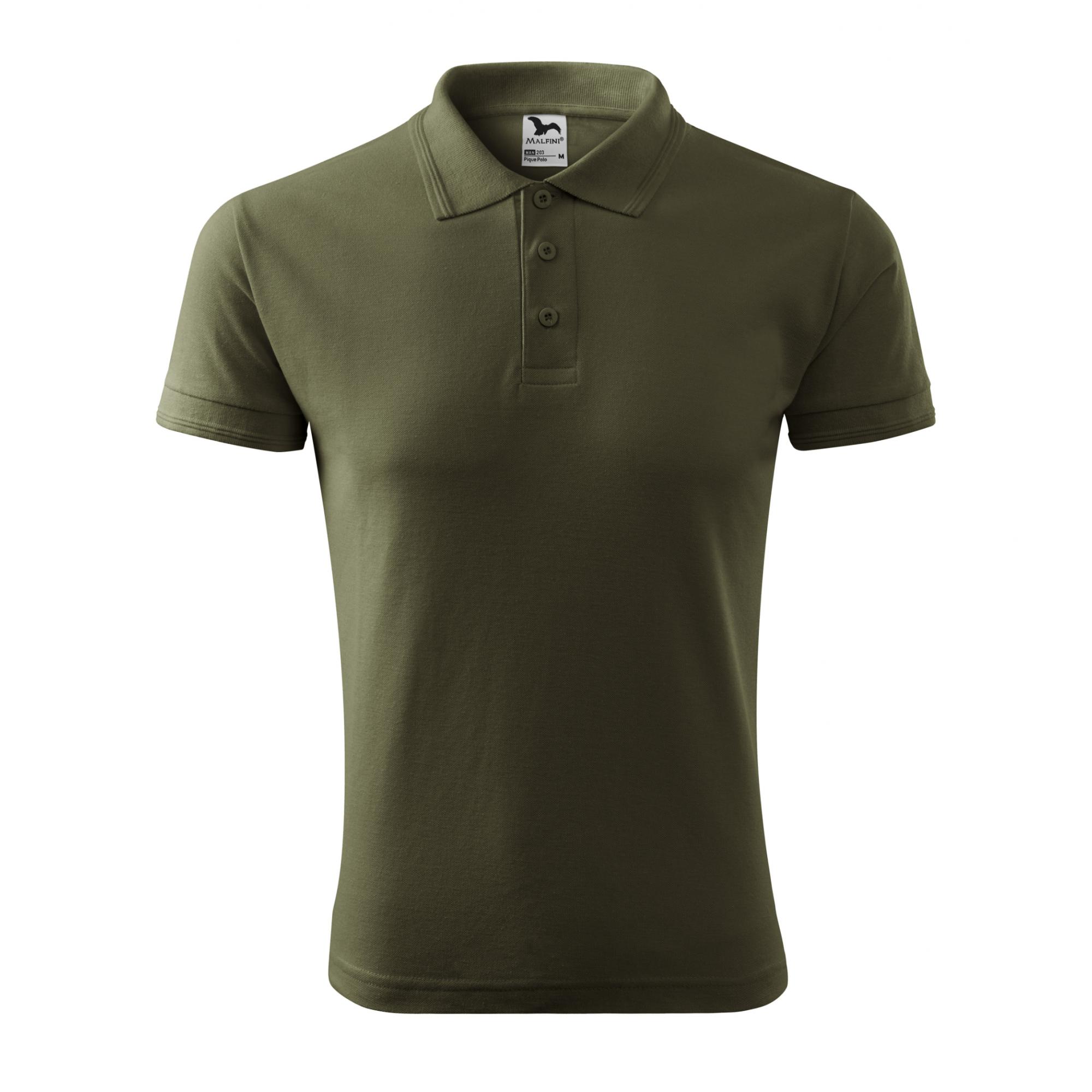 Tricou polo pentru bărbaţi Pique Polo 203 Military L