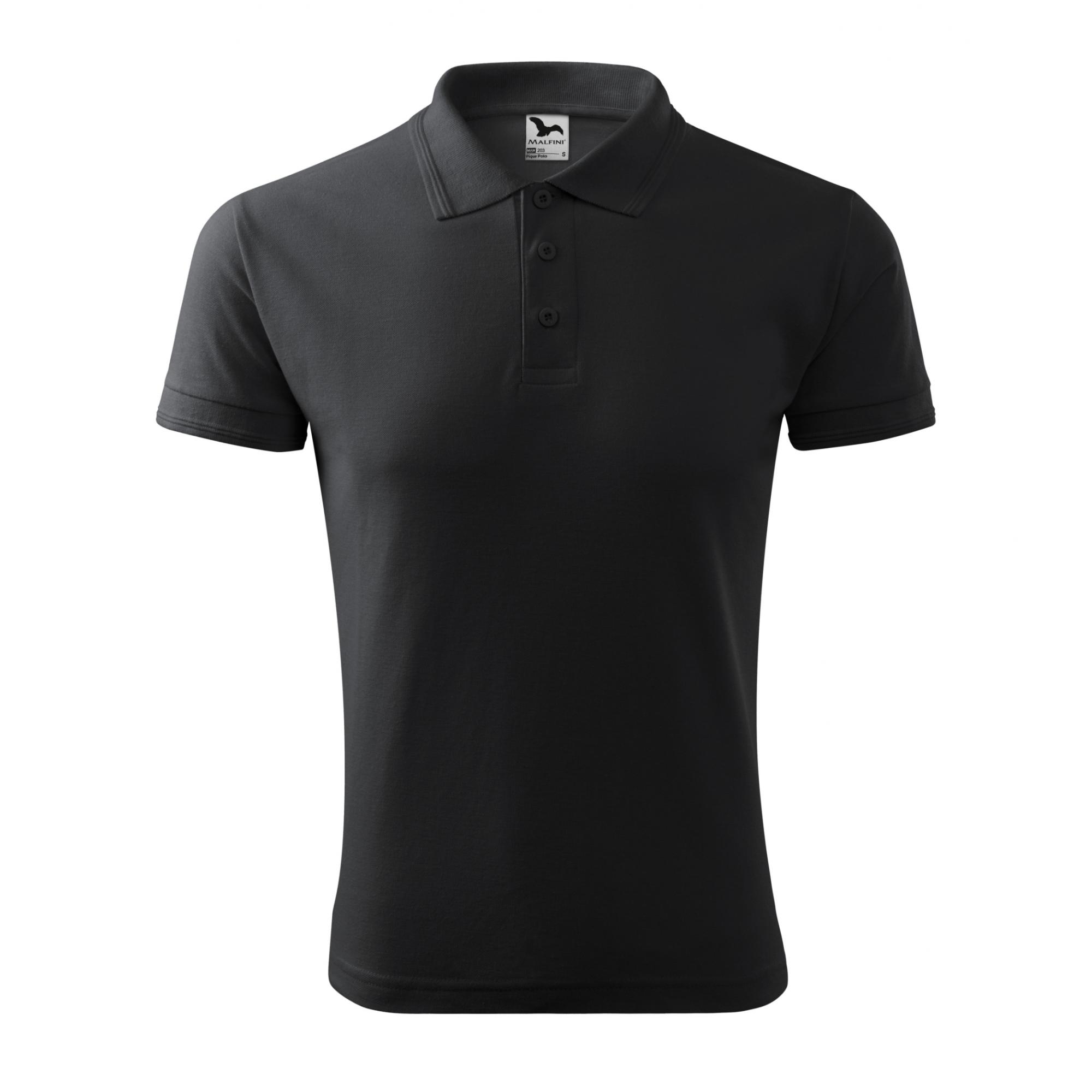 Tricou polo pentru bărbaţi Pique Polo 203 Ebony gray M