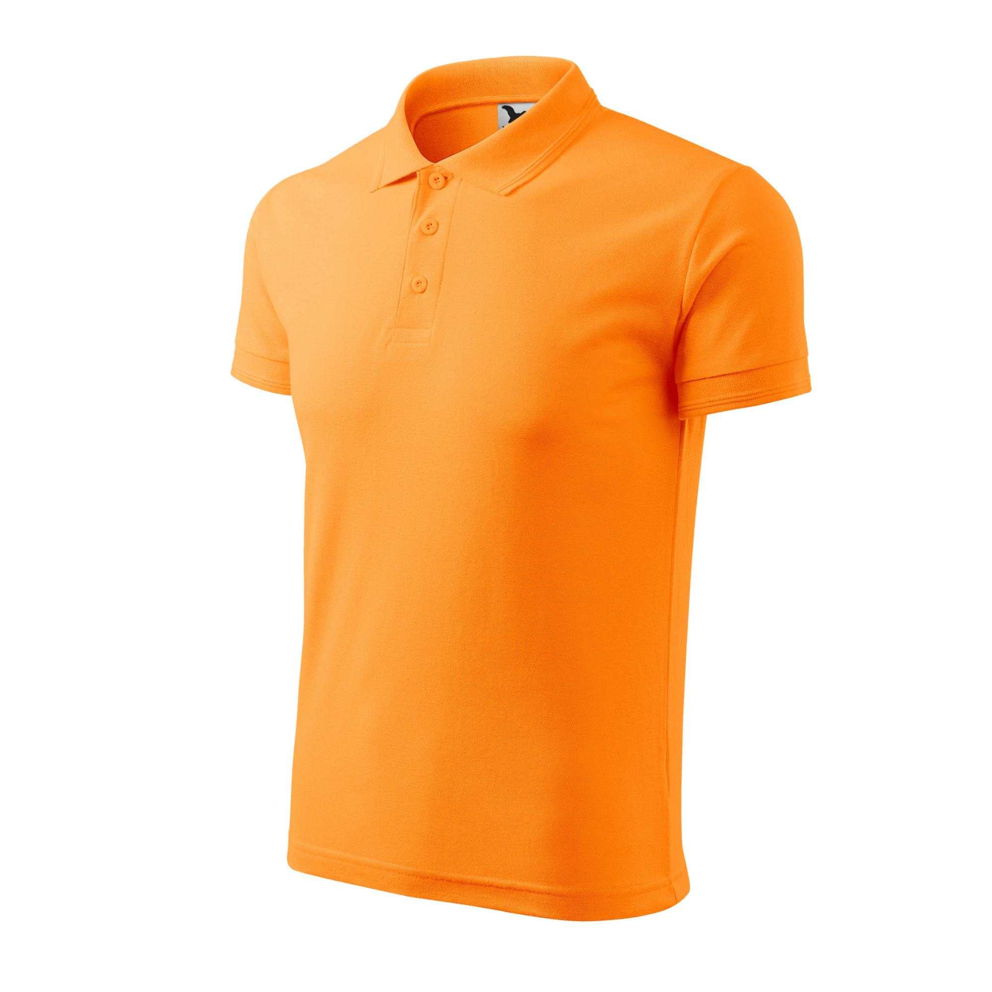 Tricou polo pentru bărbaţi Pique Polo 203 Tangerine orange XL
