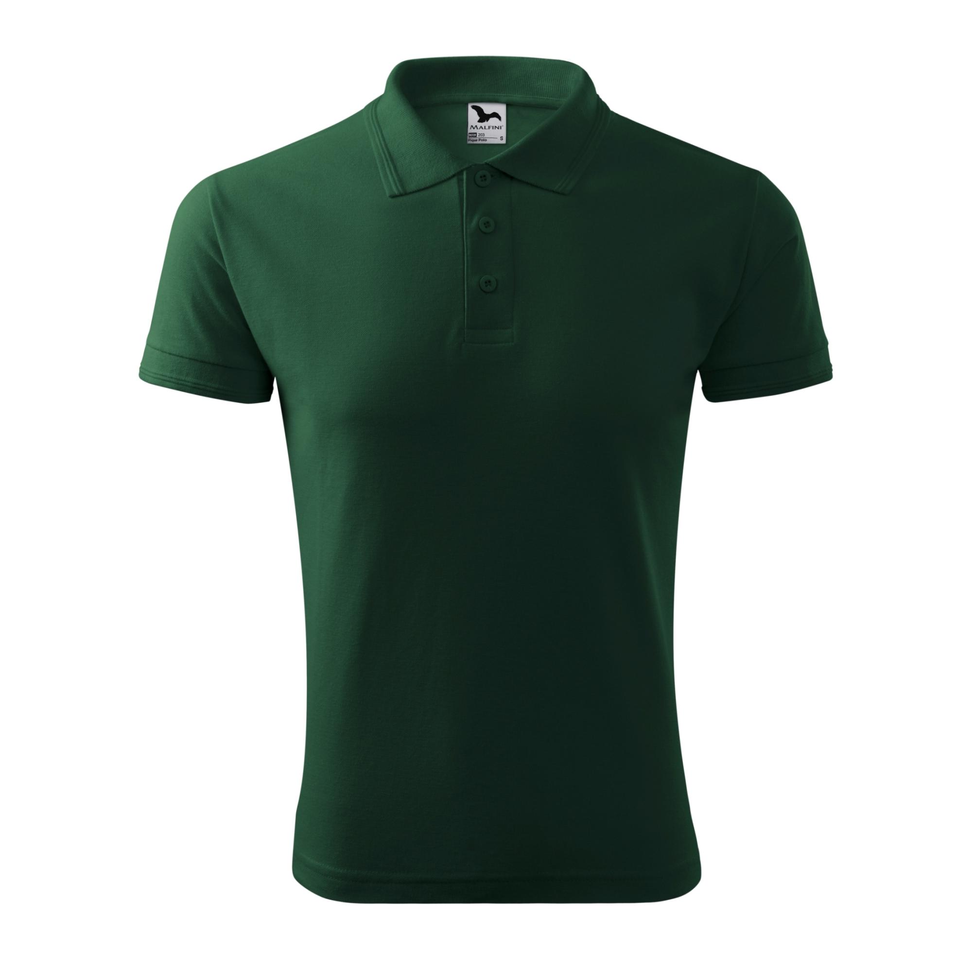 Tricou polo pentru bărbaţi Pique Polo 203 dark green M