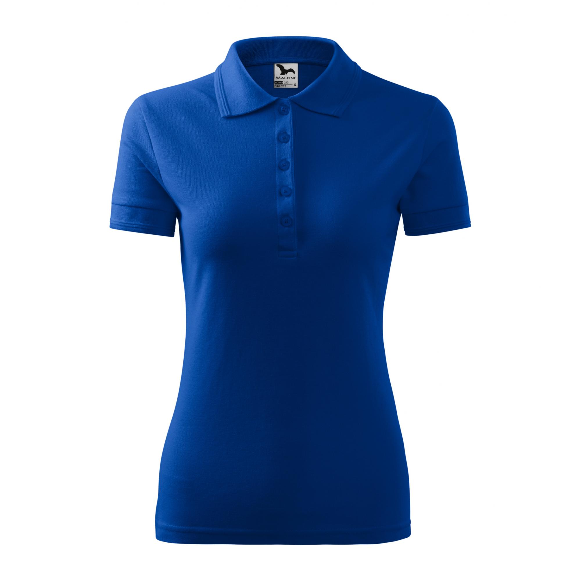 Tricou polo pentru damă Pique Polo 210 Albastru regal XXL