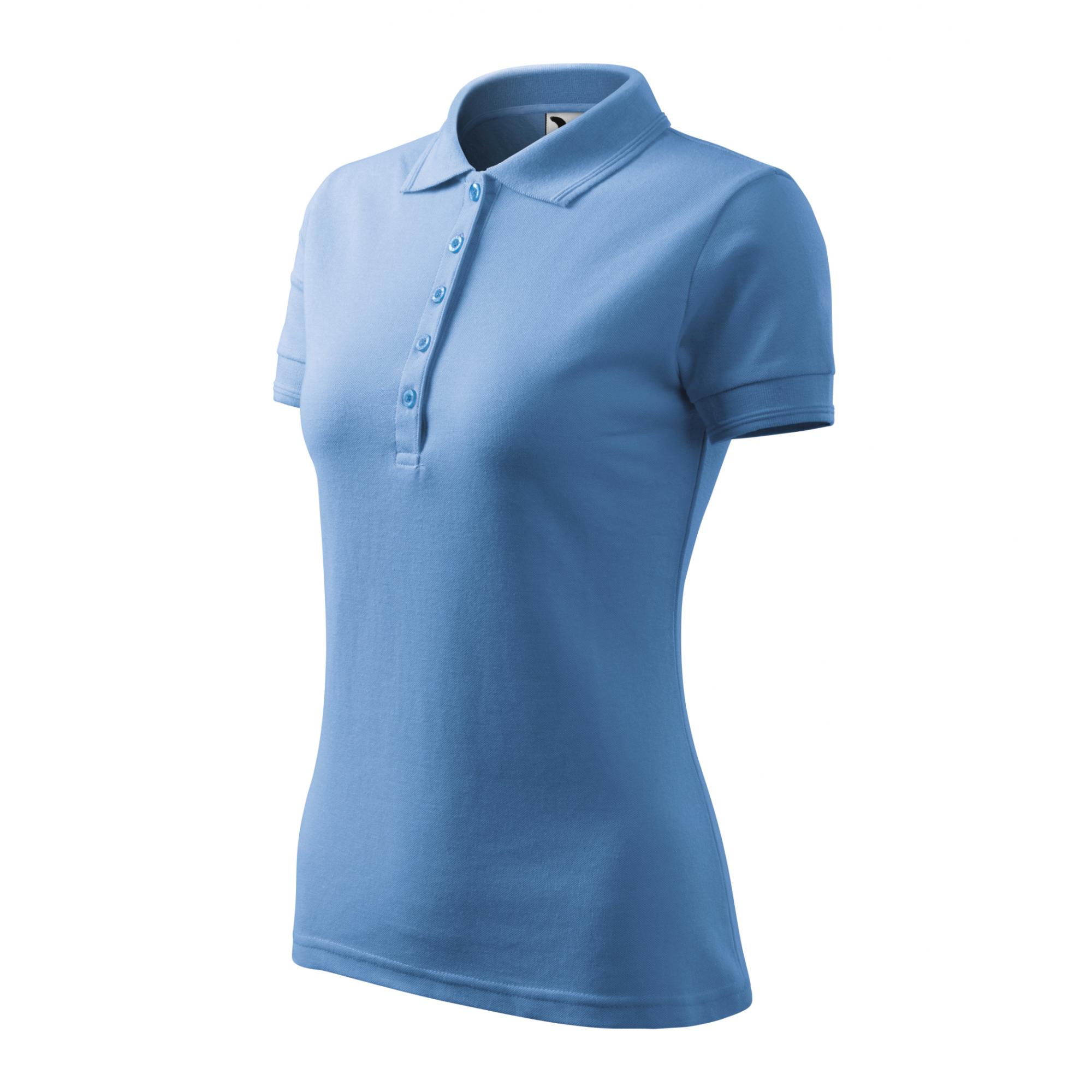 Tricou polo pentru damă Pique Polo 210 Albastru deschis S