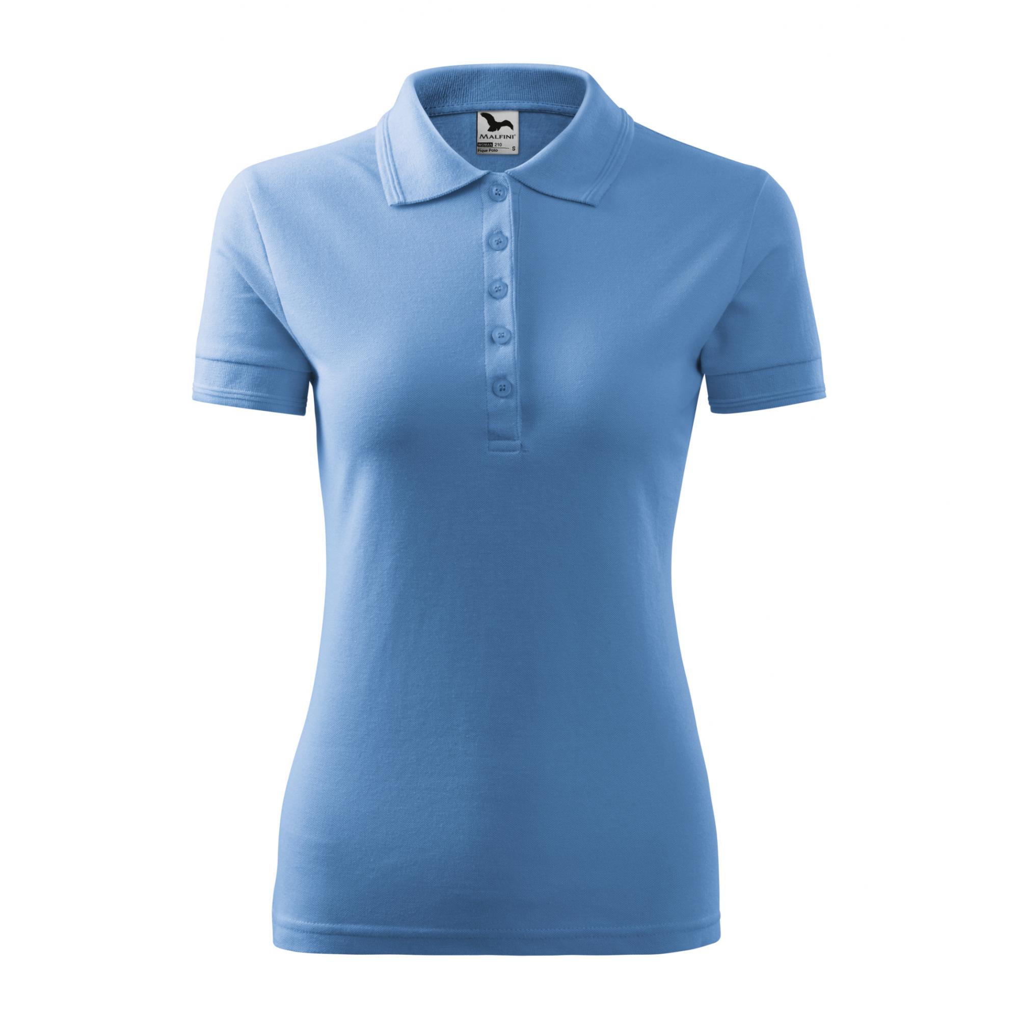 Tricou polo pentru damă Pique Polo 210 Albastru deschis XXL