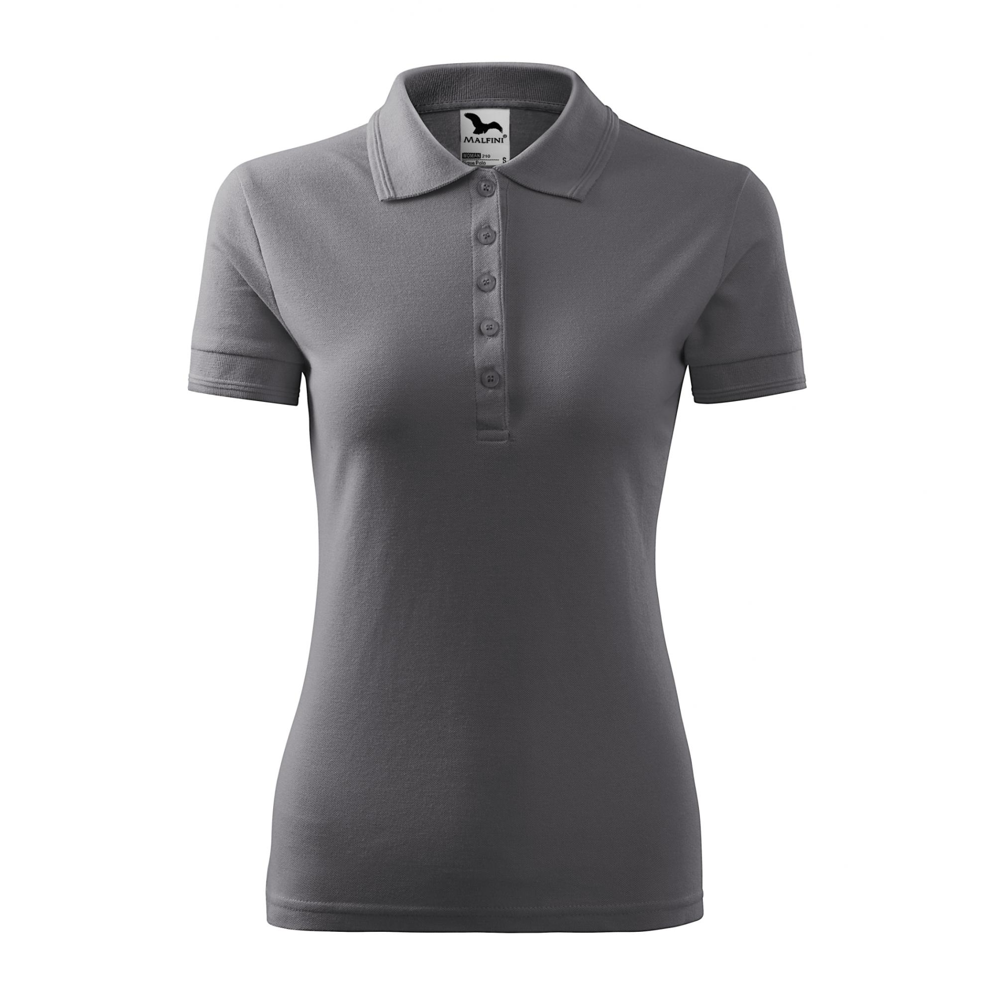 Tricou polo pentru damă Pique Polo 210 Gri metalic XS