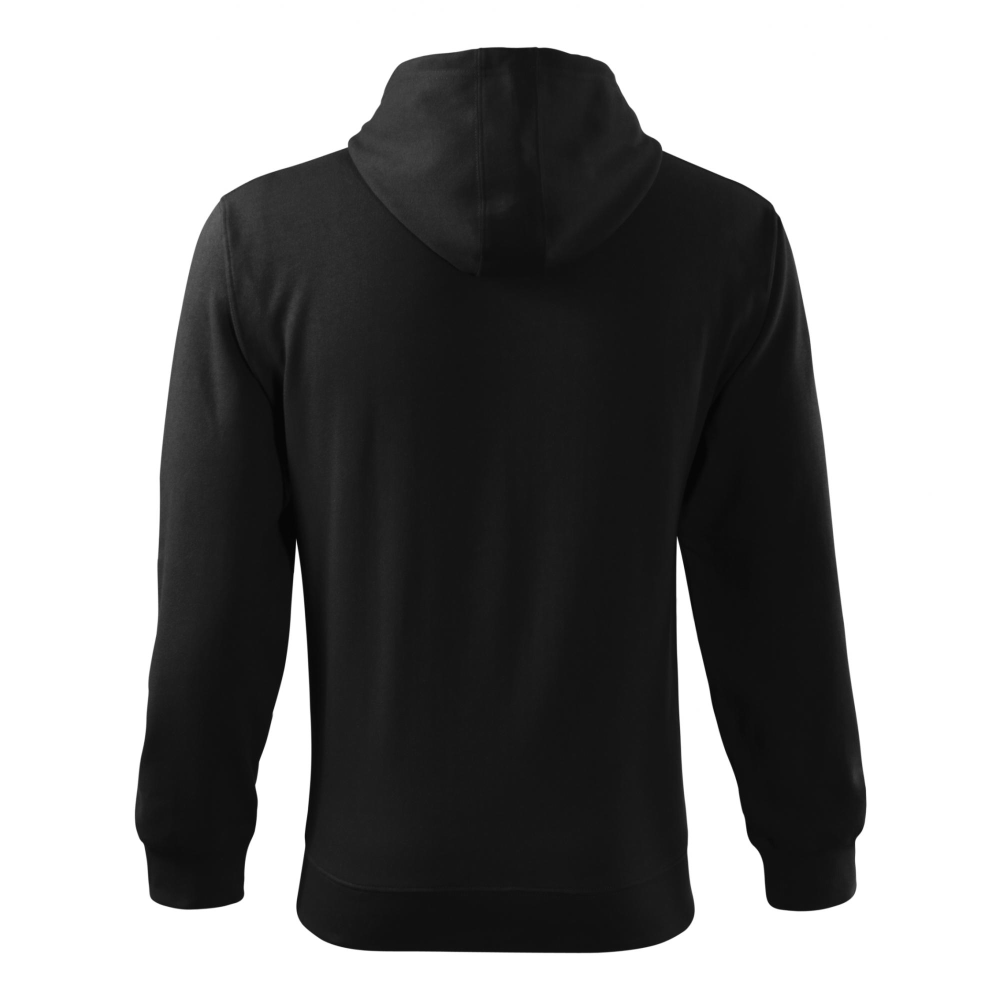 Hanorac pentru bărbaţi Trendy Zipper 410 Negru XXL