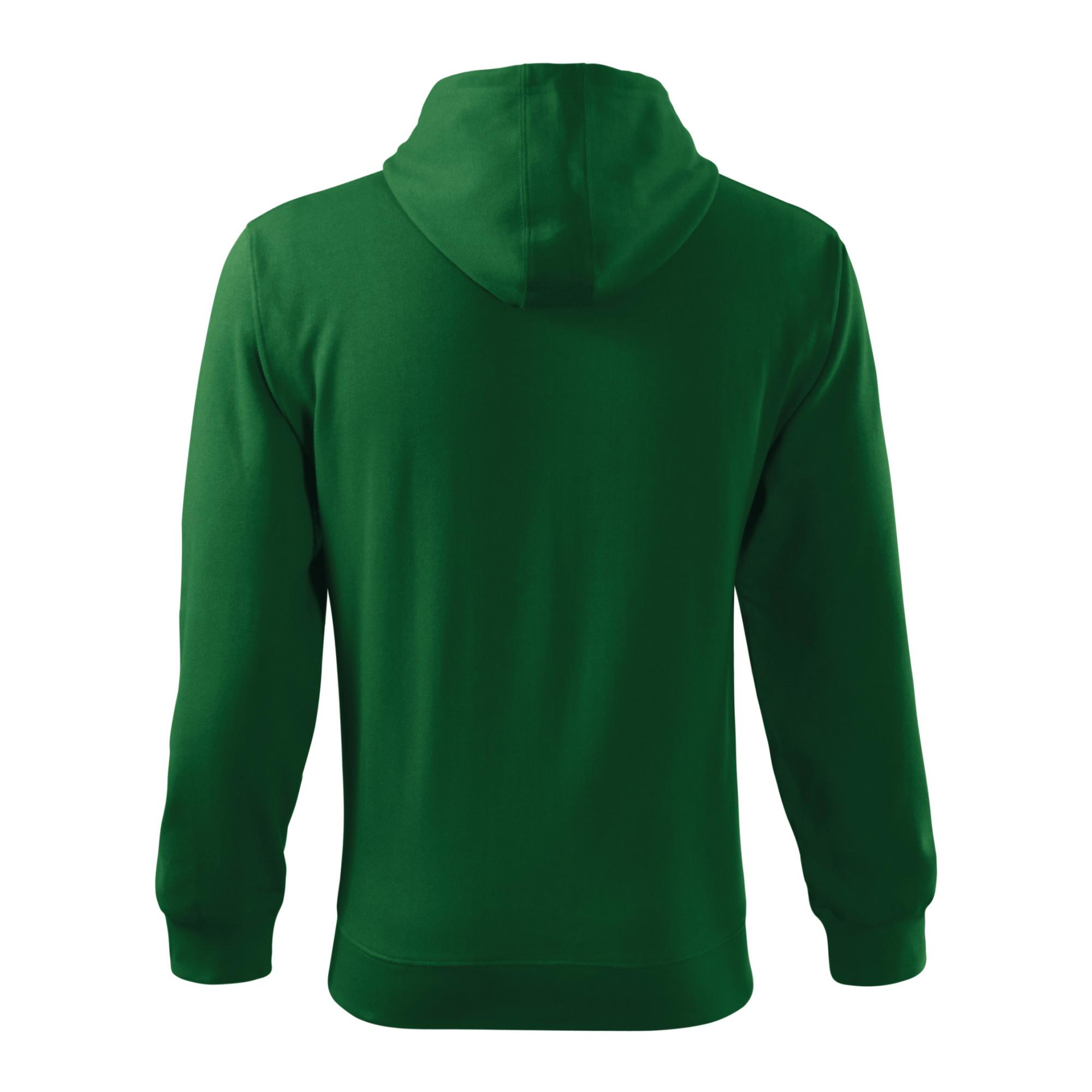 Hanorac pentru bărbaţi Trendy Zipper 410 Verde sticla XXL