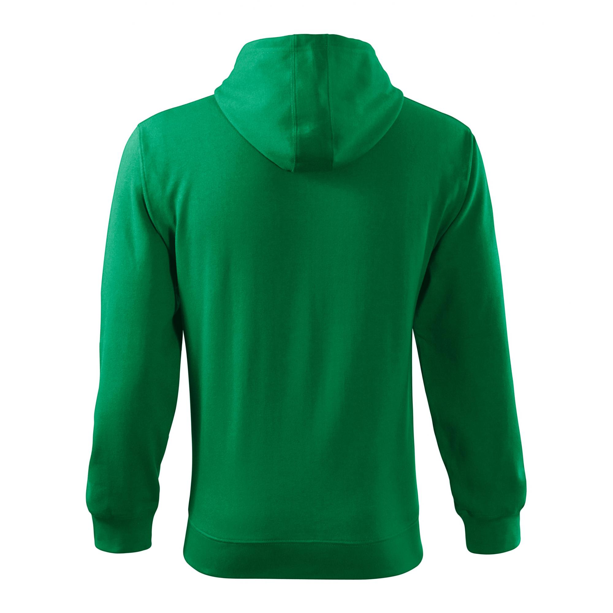 Hanorac pentru bărbaţi Trendy Zipper 410 Verde mediu S
