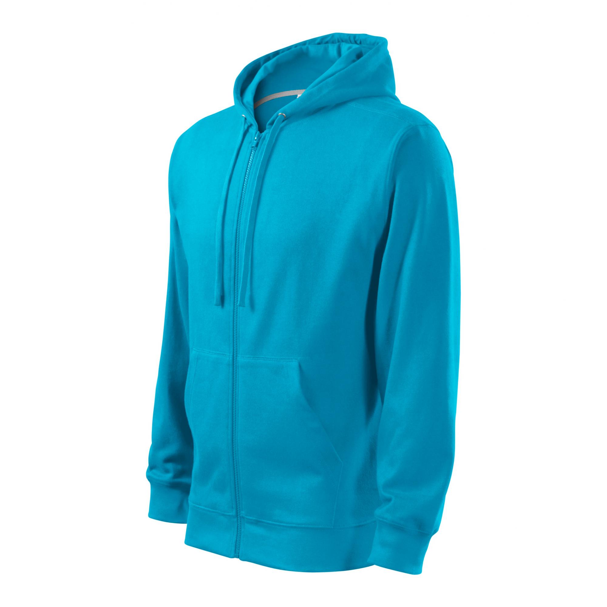 Hanorac pentru bărbaţi Trendy Zipper 410 Turcoaz