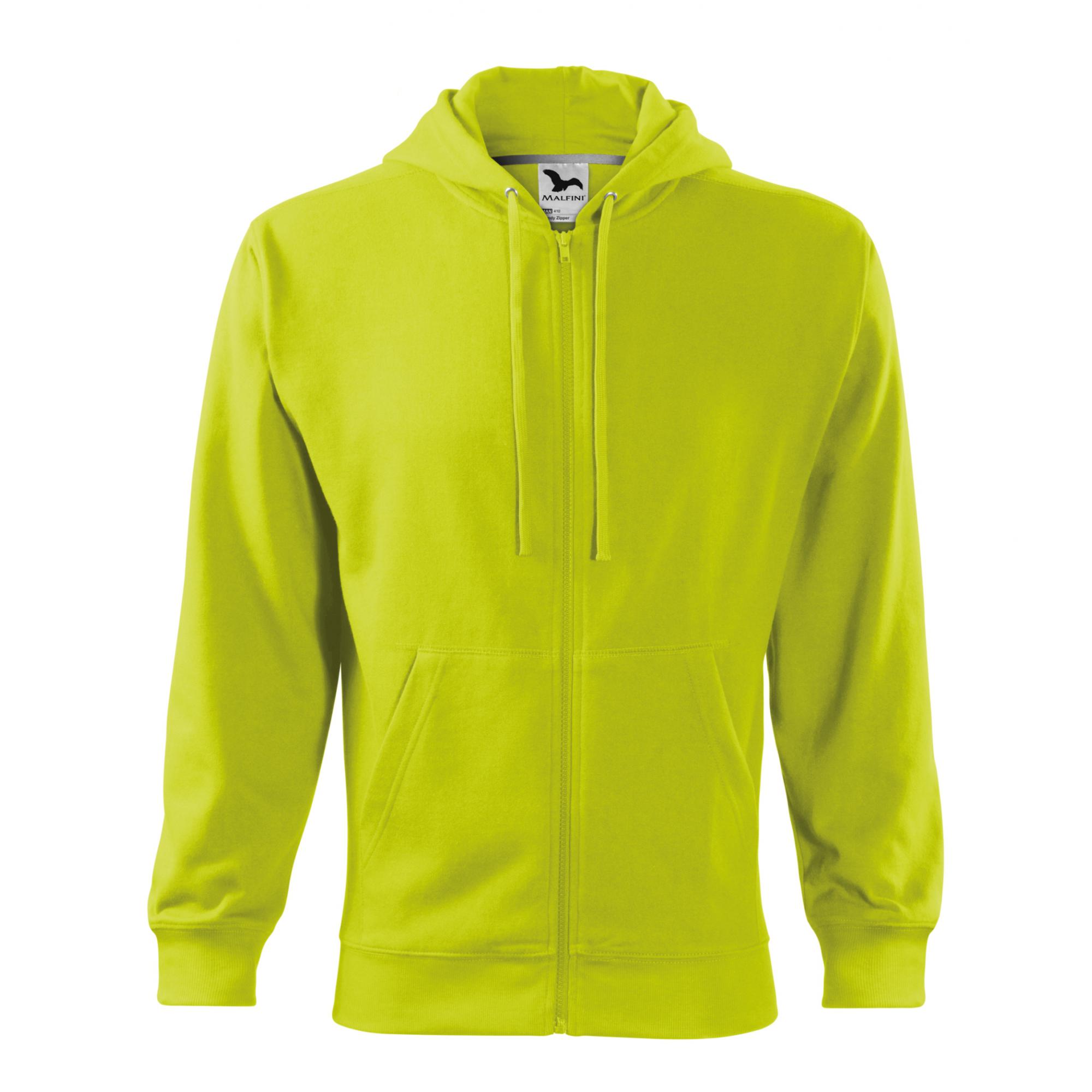 Hanorac pentru bărbaţi Trendy Zipper 410 Lime XXL