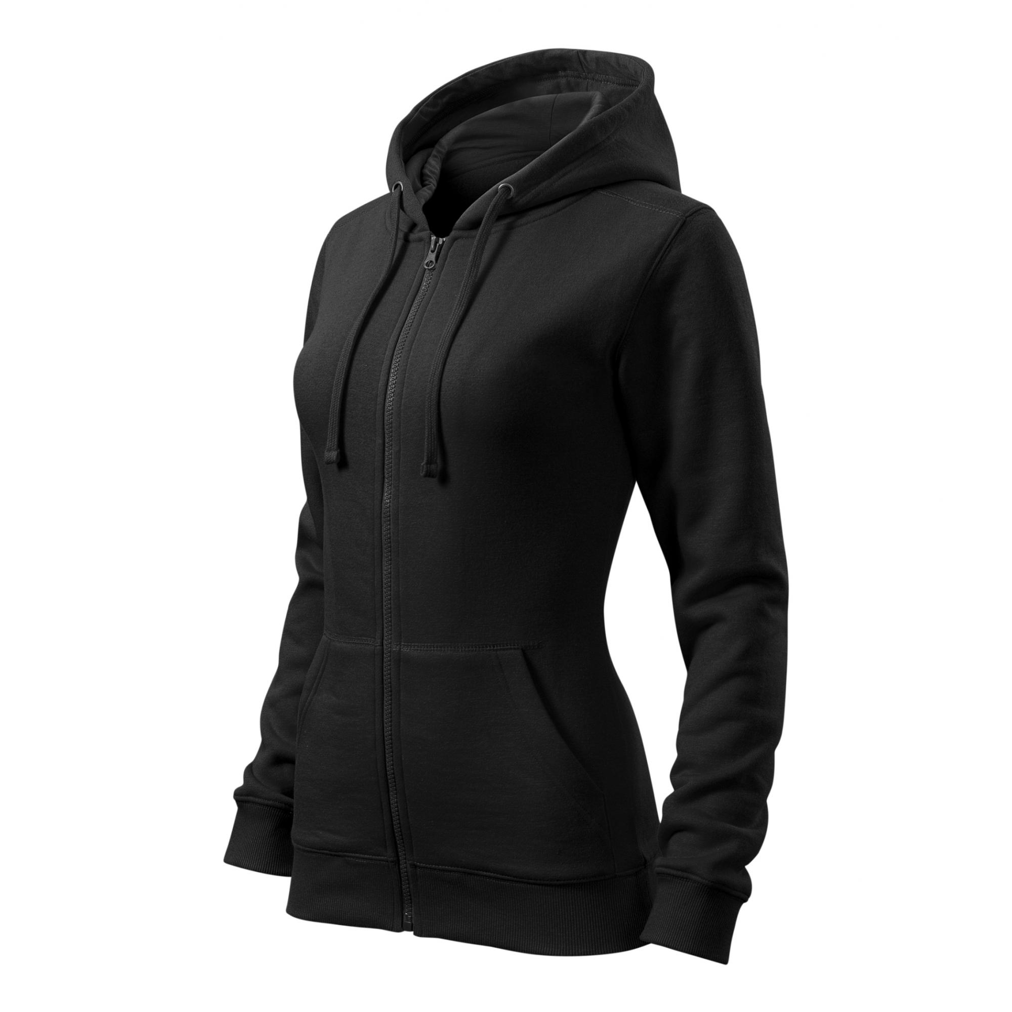 Hanorac pentru damă Trendy Zipper 411 Negru