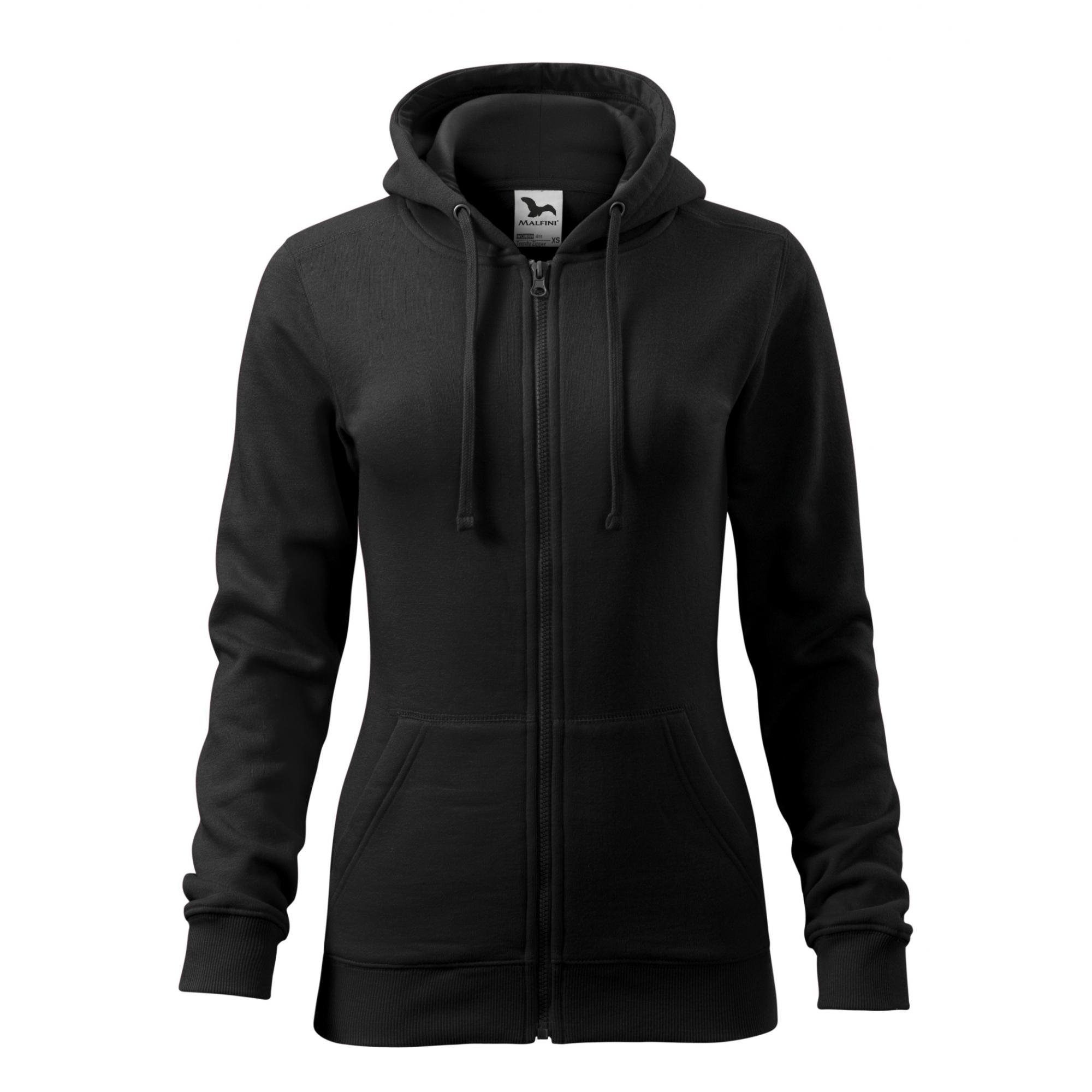 Hanorac pentru damă Trendy Zipper 411 Negru L