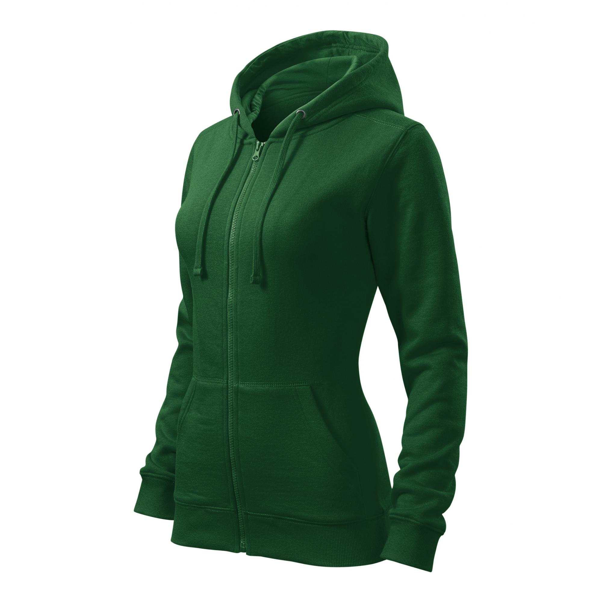 Hanorac pentru damă Trendy Zipper 411 Verde sticla