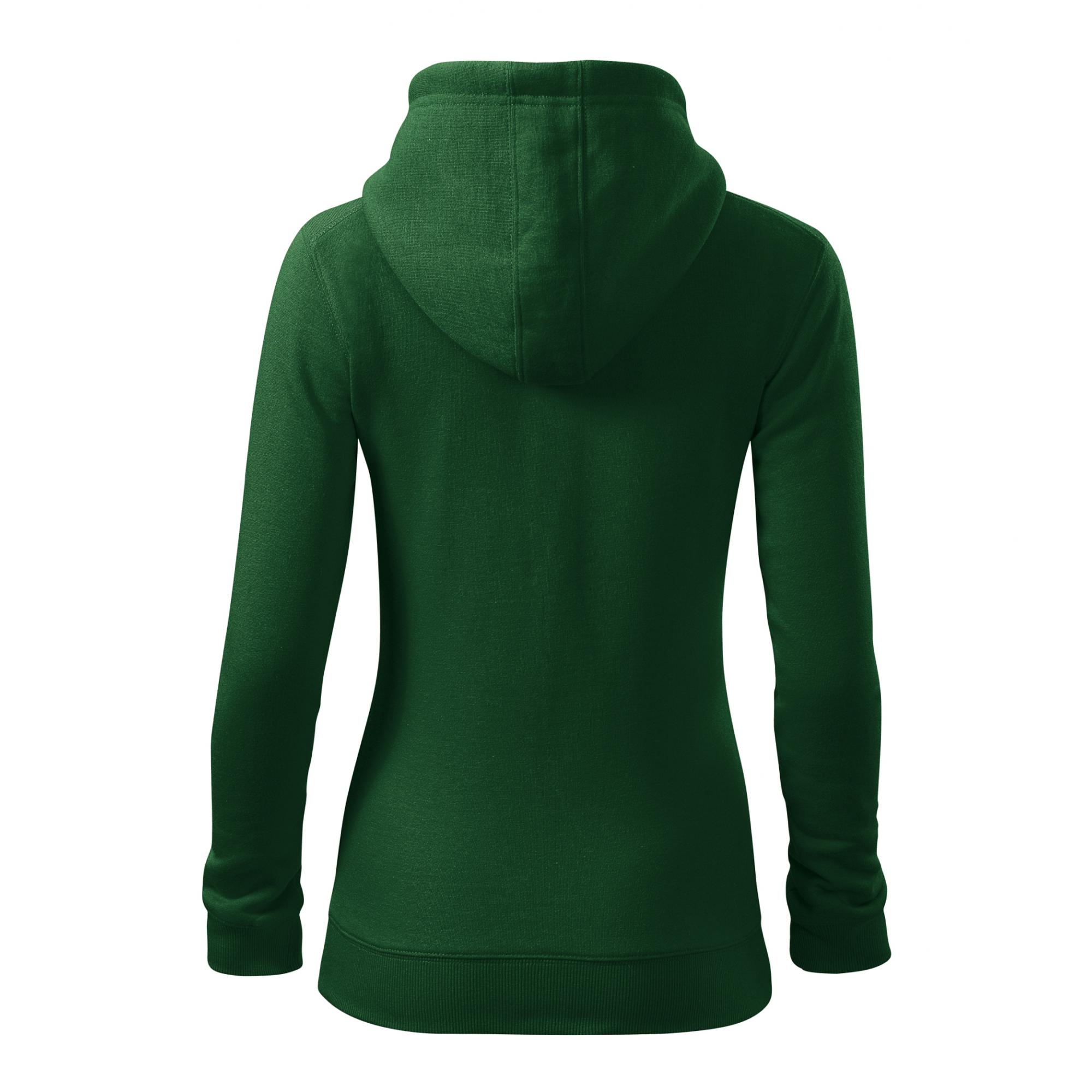 Hanorac pentru damă Trendy Zipper 411 Verde sticla L