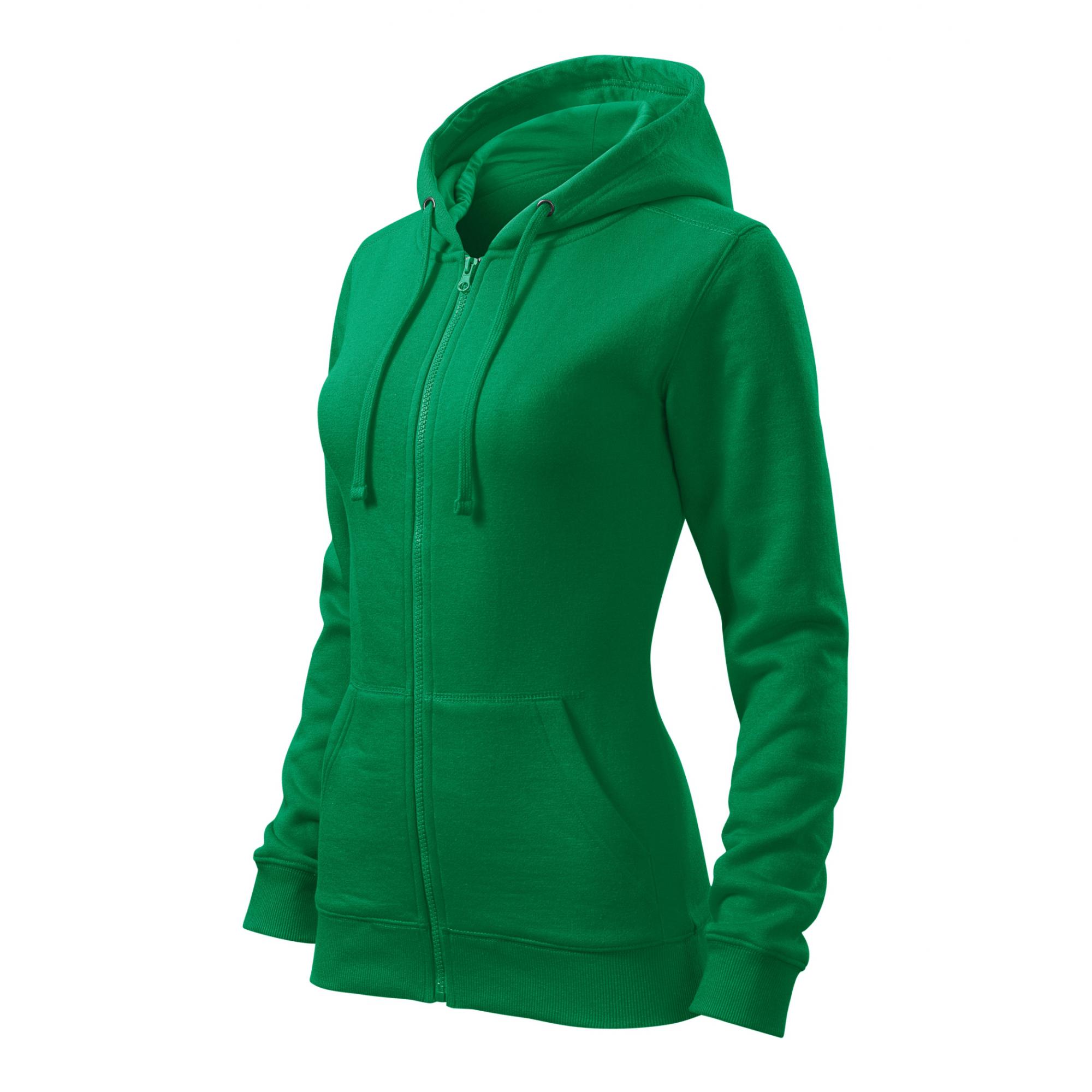 Hanorac pentru damă Trendy Zipper 411 Verde mediu