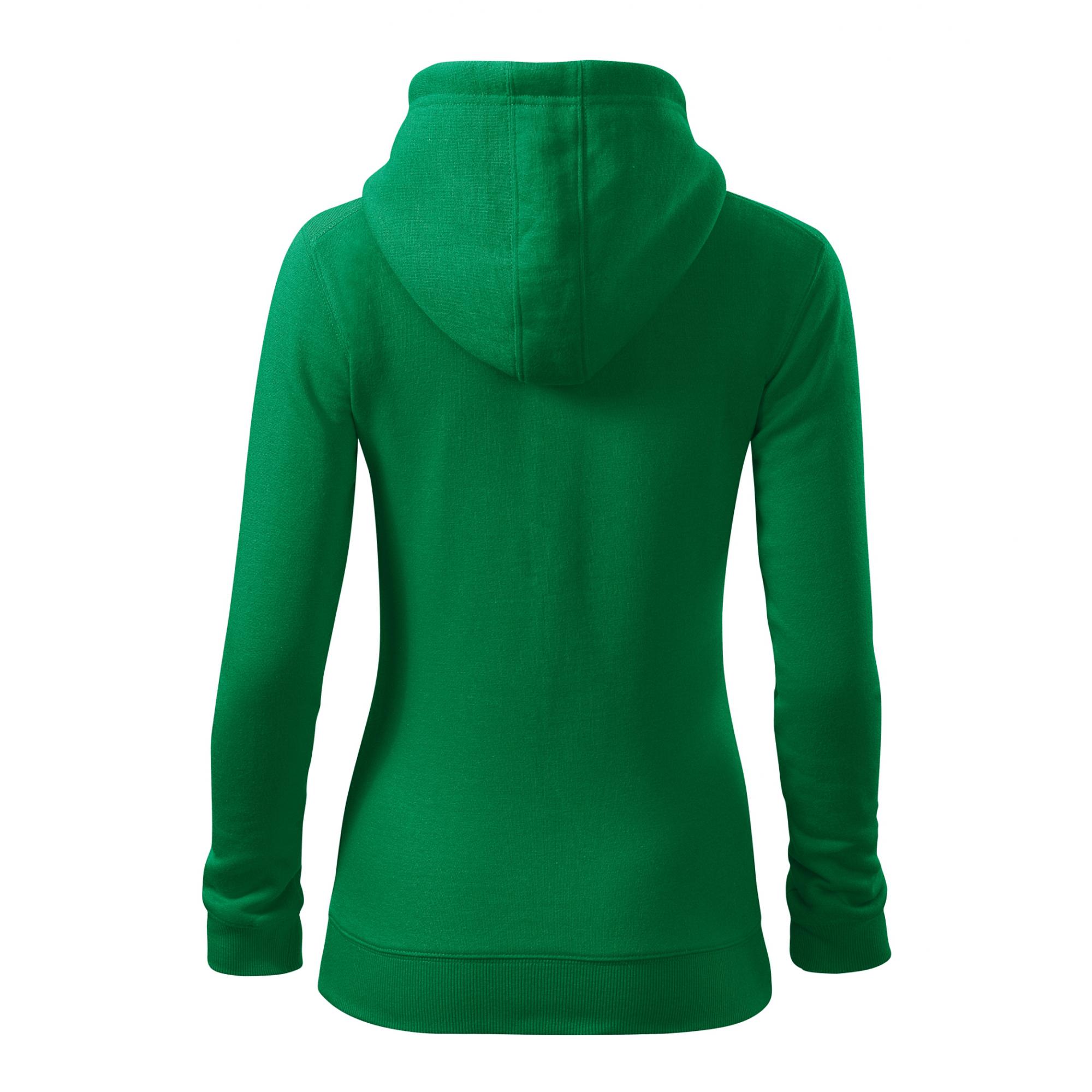 Hanorac pentru damă Trendy Zipper 411 Verde mediu L