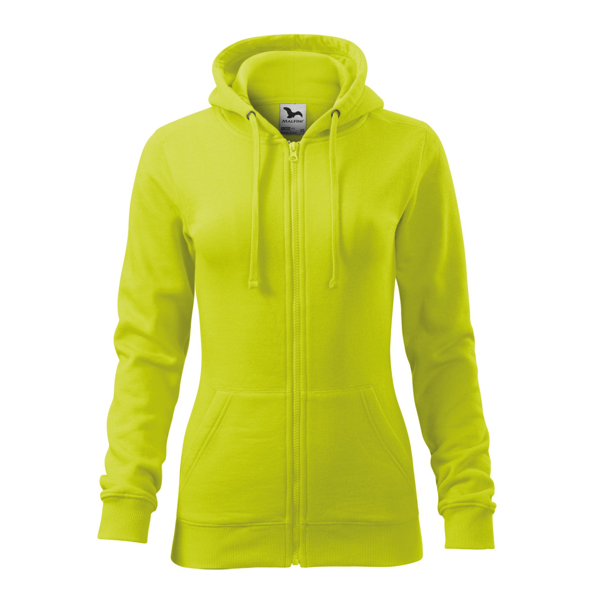 Hanorac pentru damă Trendy Zipper 411 Lime S