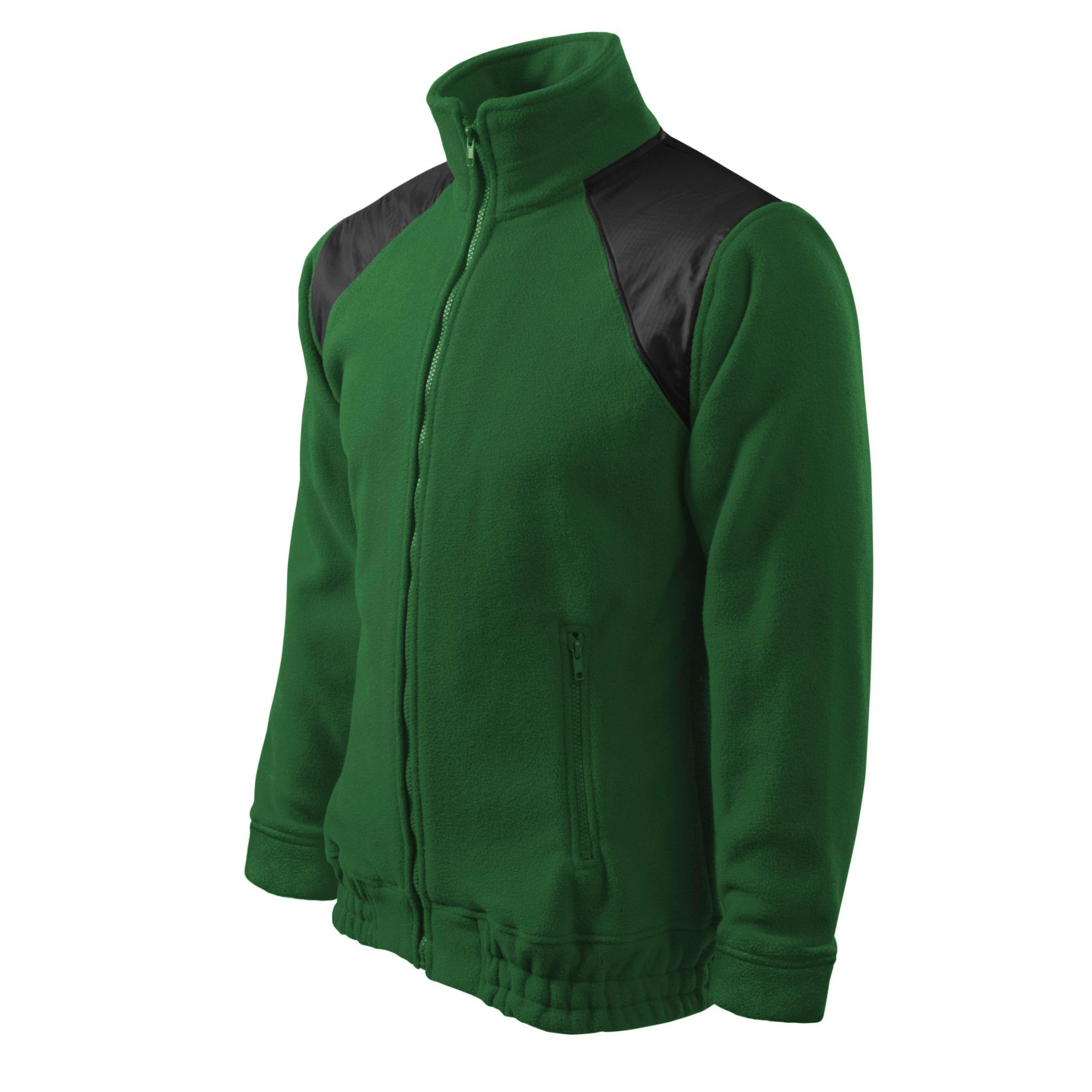 Jachetă fleece unisex Jacket Hi-Q 506 Verde sticla