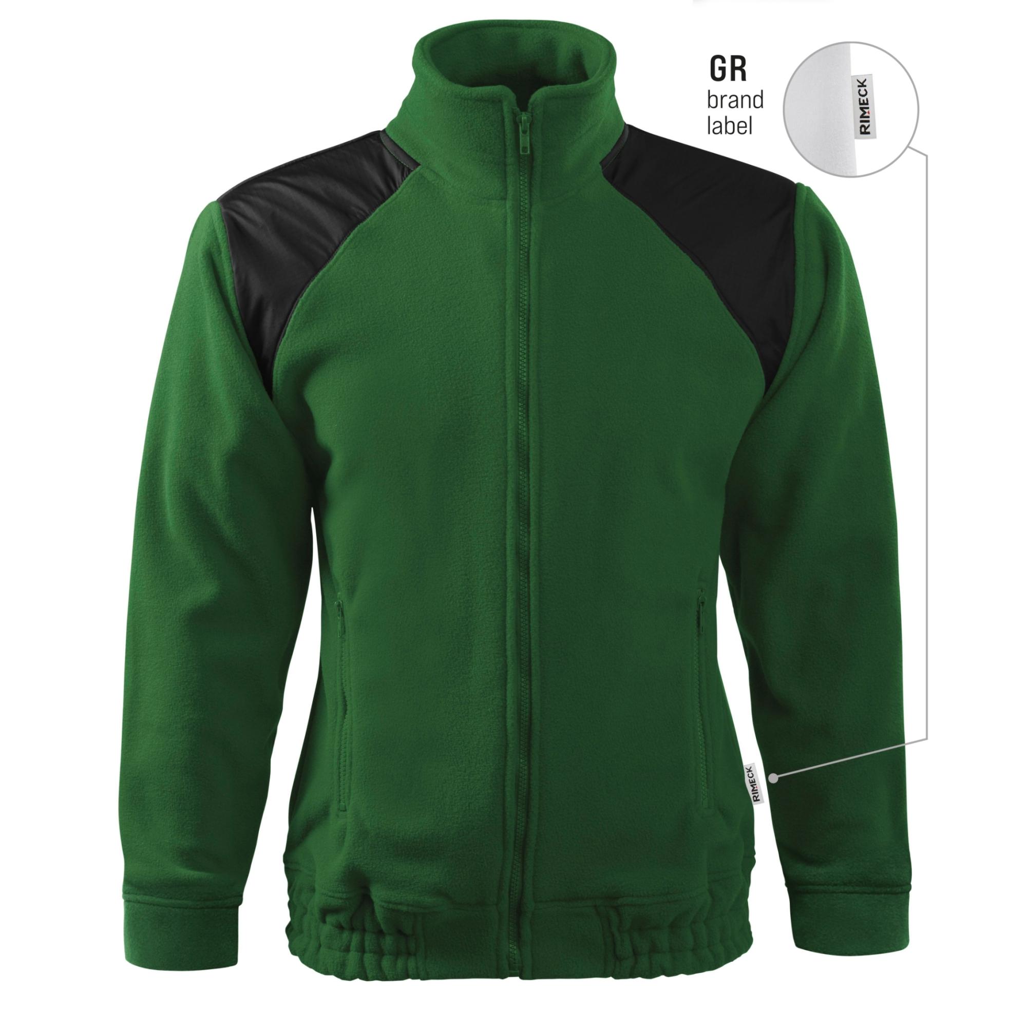 Jachetă fleece unisex Jacket Hi-Q 506 verde sticlă 06 (brand label) L
