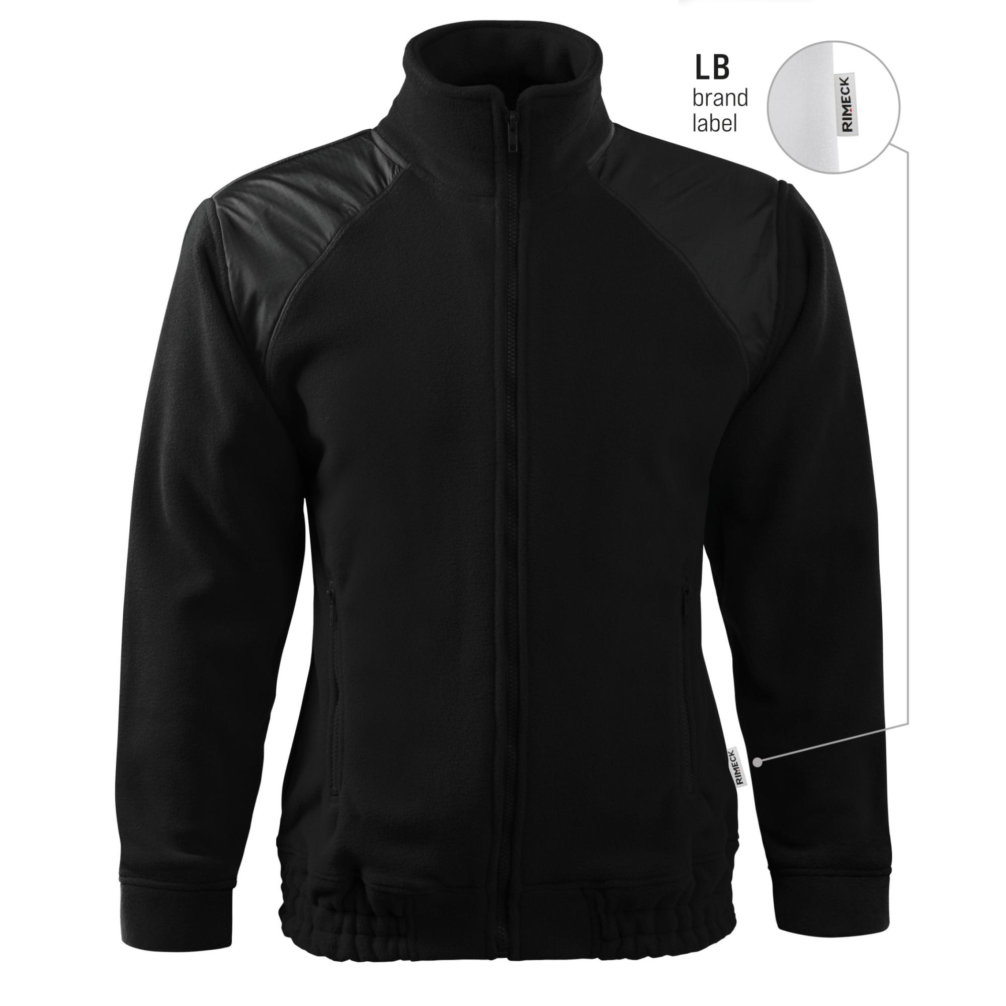 Jachetă fleece unisex Jacket Hi-Q 506 negru 01 (brand label) 3XL