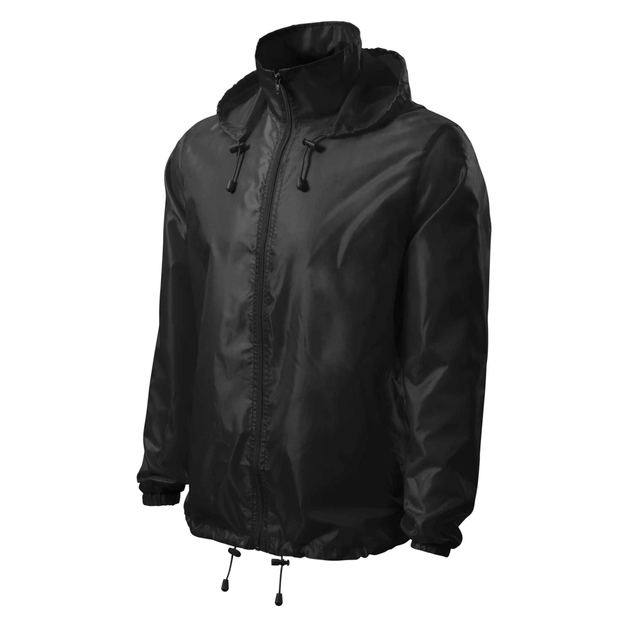 Jachetă de protecţie împotriva vântului unisex Windy 524 Negru