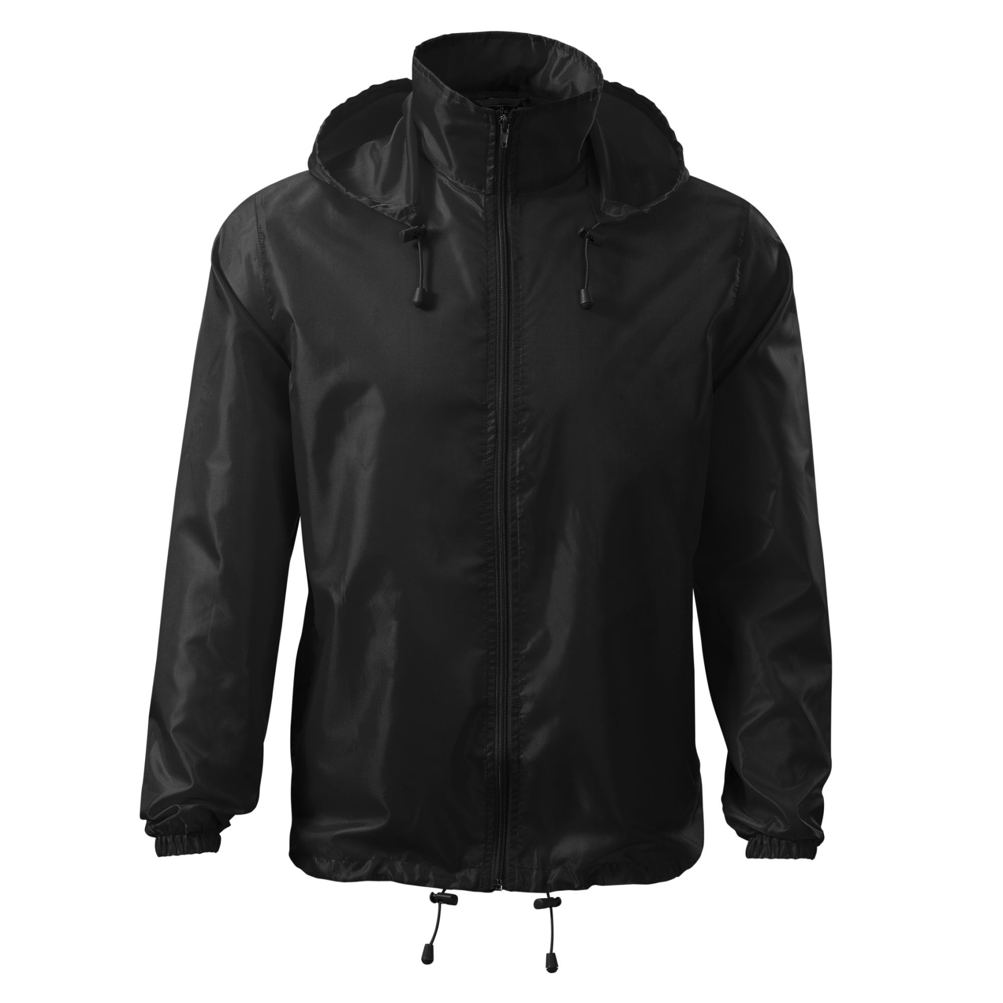 Jachetă de protecţie împotriva vântului unisex Windy 524 Negru S