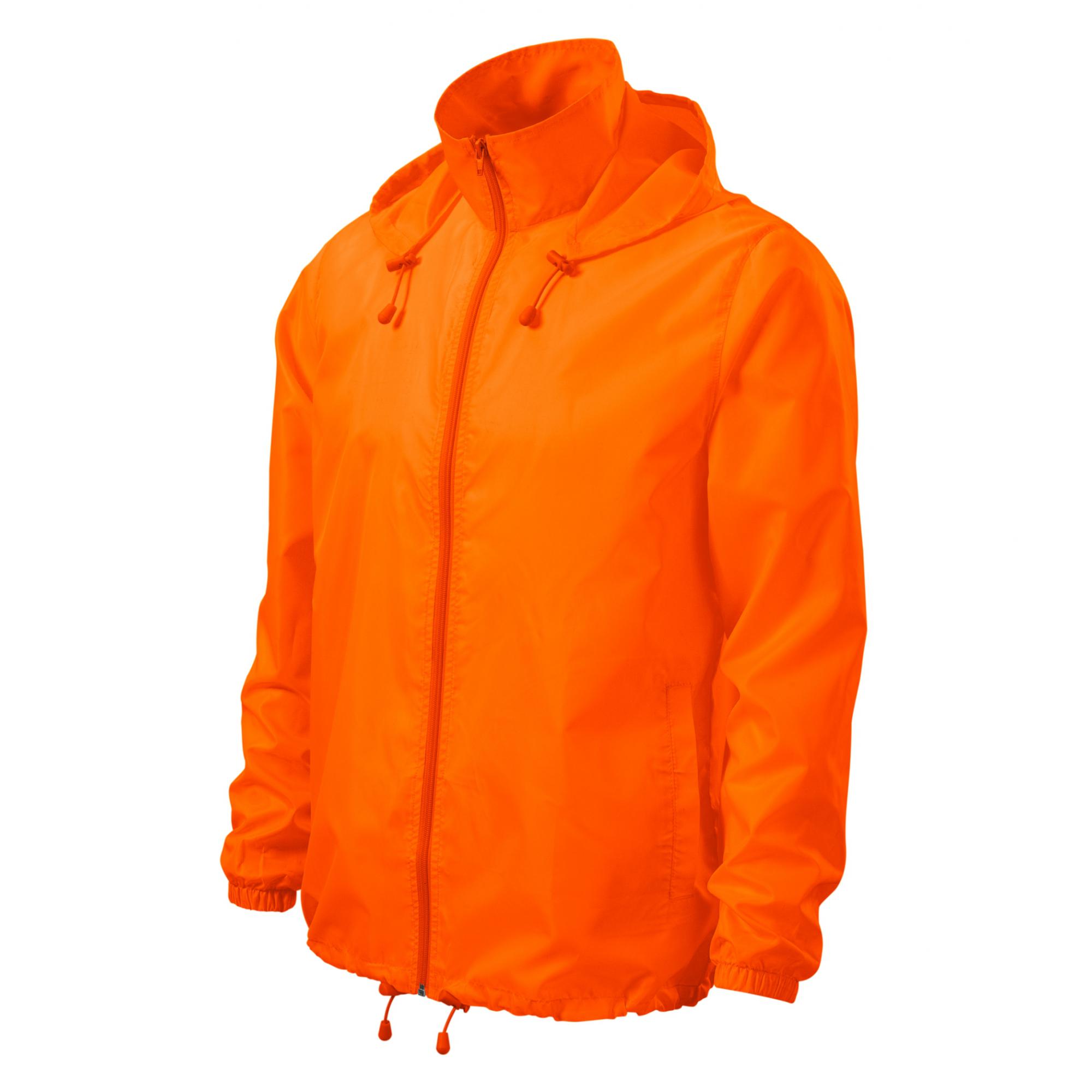 Jachetă de protecţie împotriva vântului unisex Windy 524 Portocaliu neon
