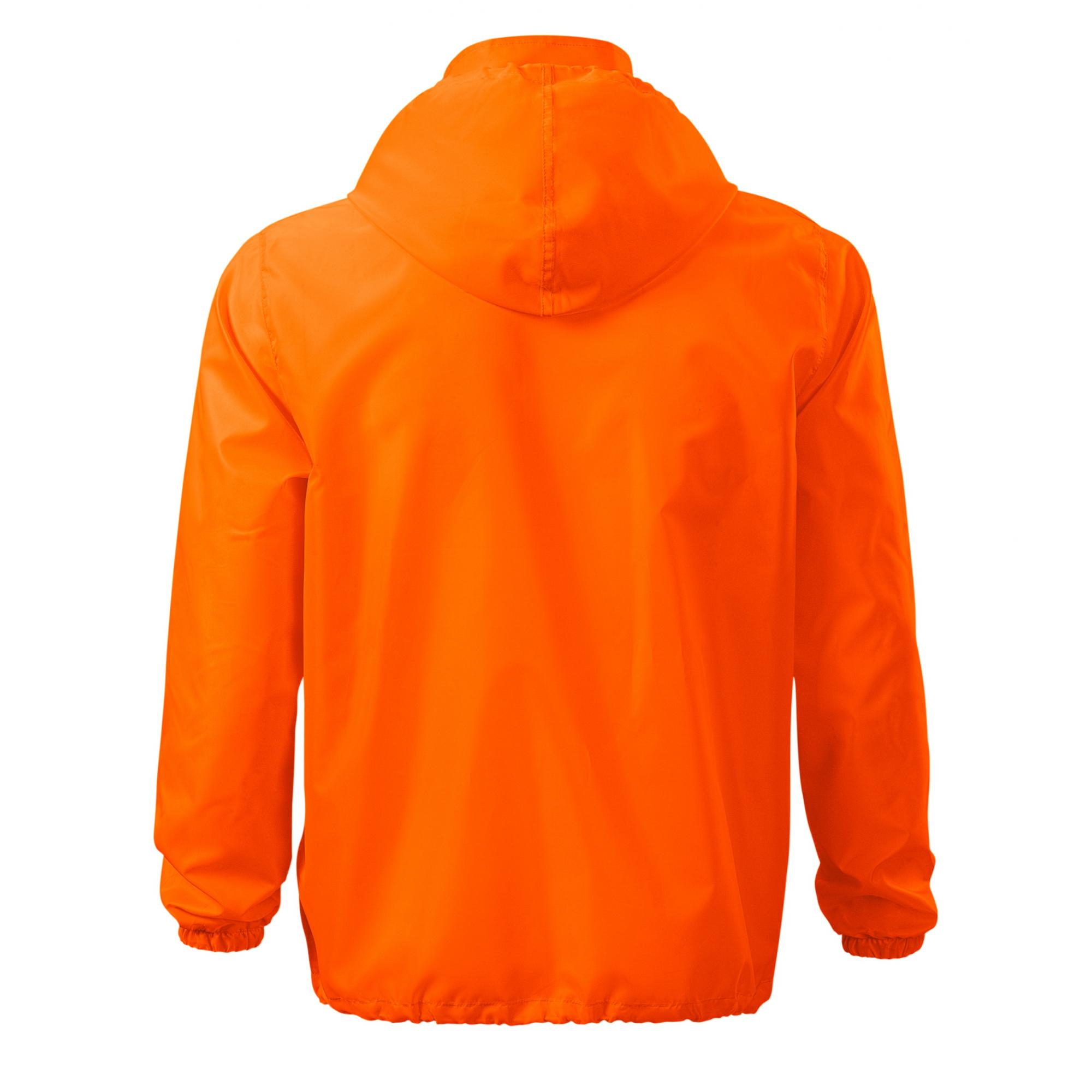 Jachetă de protecţie împotriva vântului unisex Windy 524 Portocaliu neon M