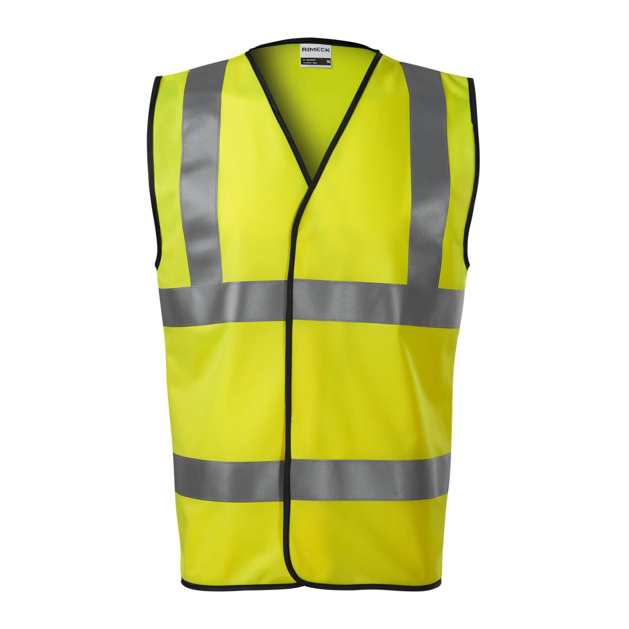 Vestă reflectorizantă unisex HV Bright 9V3 Galben XXL
