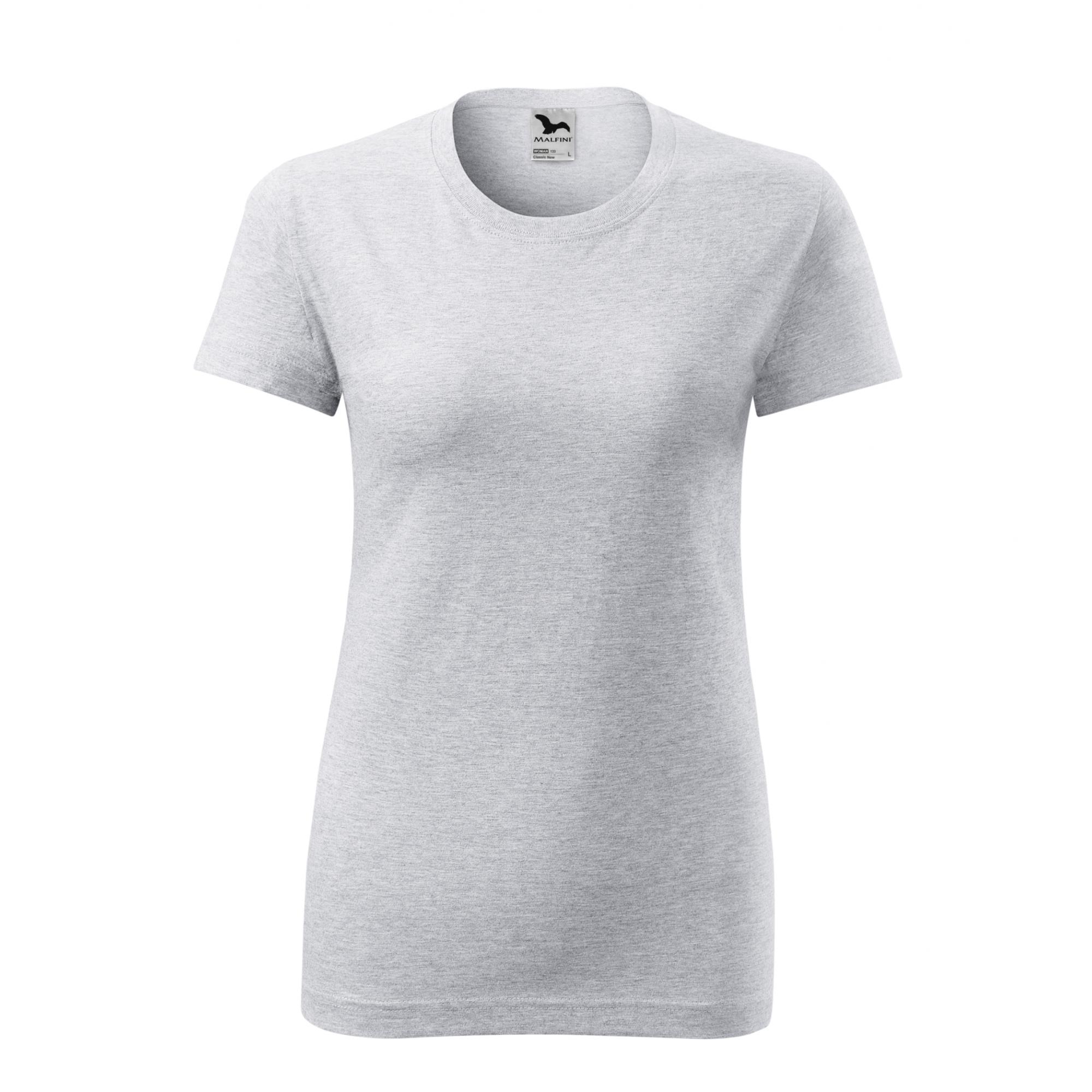 Tricou pentru damă Classic New 133 Gri deschis XL