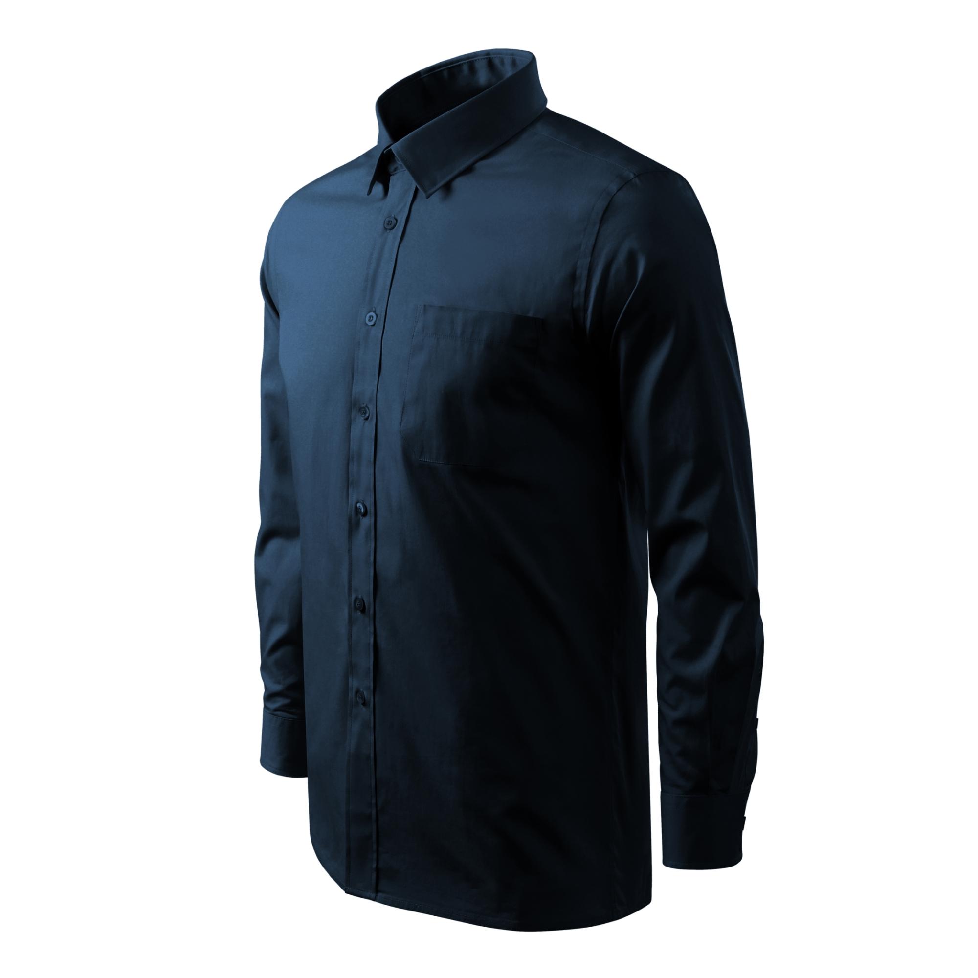 Cămaşă pentru bărbaţi Style LS 209 Albastru marin L