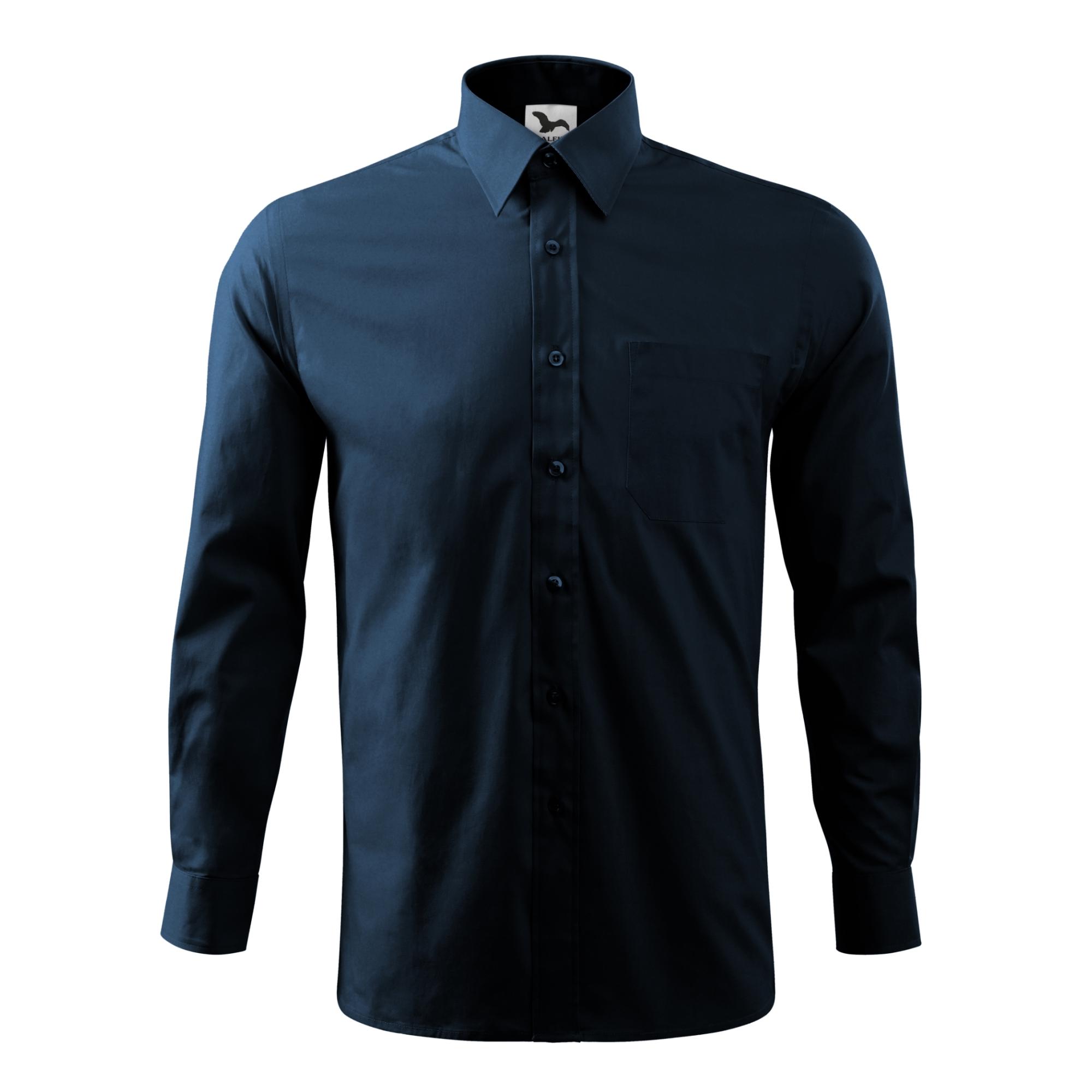 Cămaşă pentru bărbaţi Style LS 209 Albastru marin XL