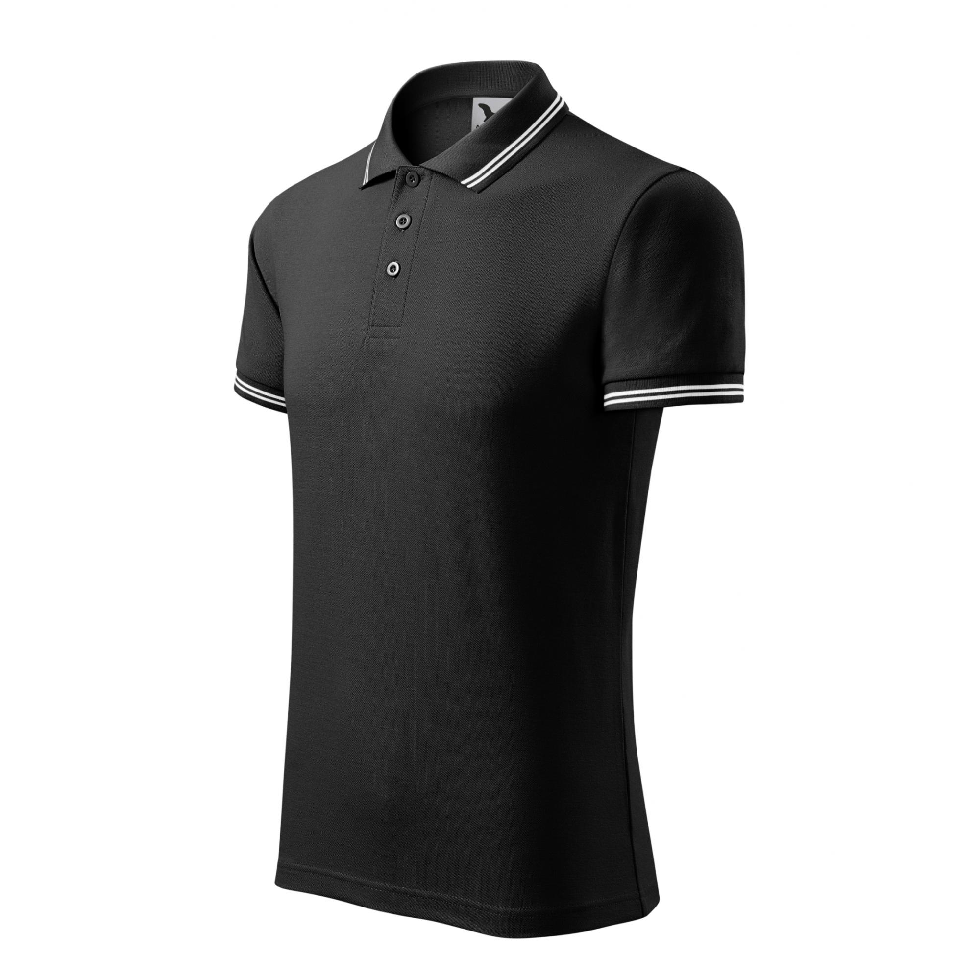 Tricou polo pentru bărbaţi Urban 219 Negru 3XL