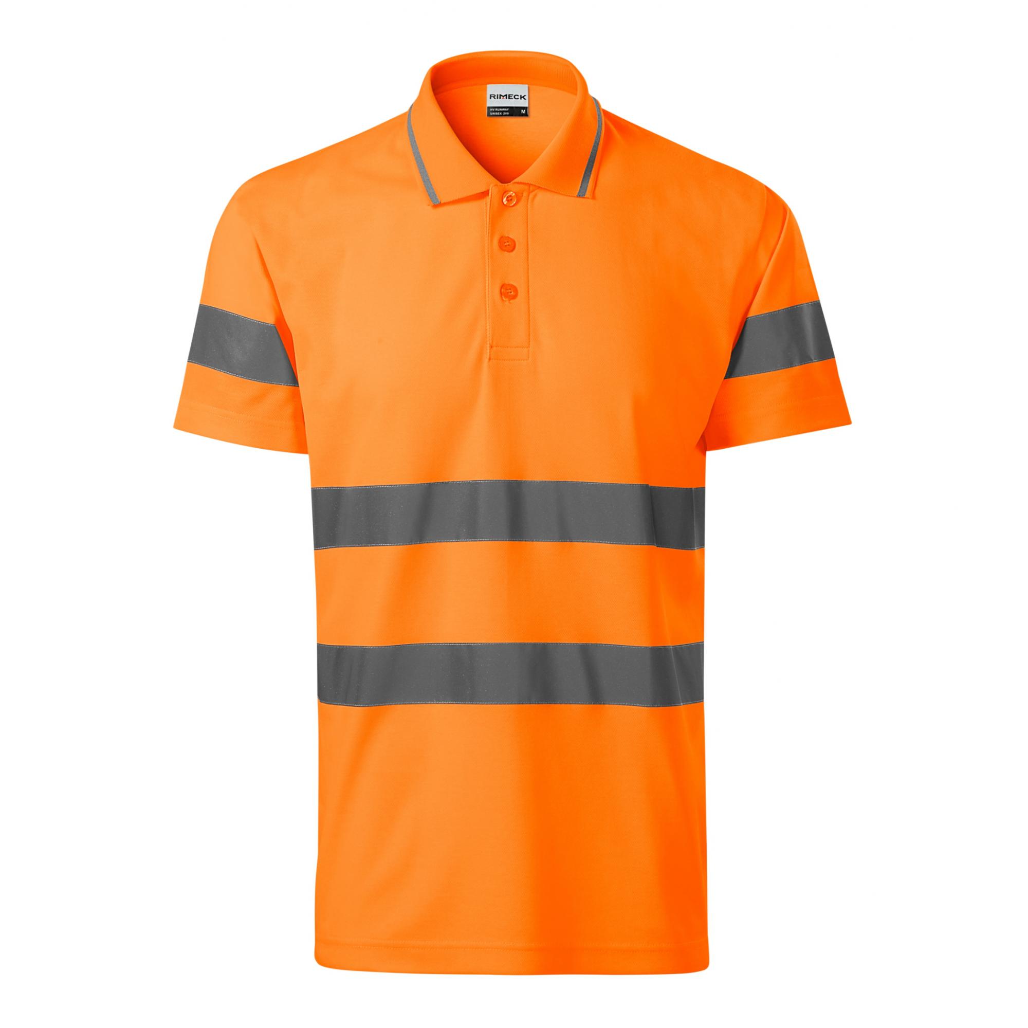 Tricou polo unisex HV Runway 2V9 Portocaliu XXL