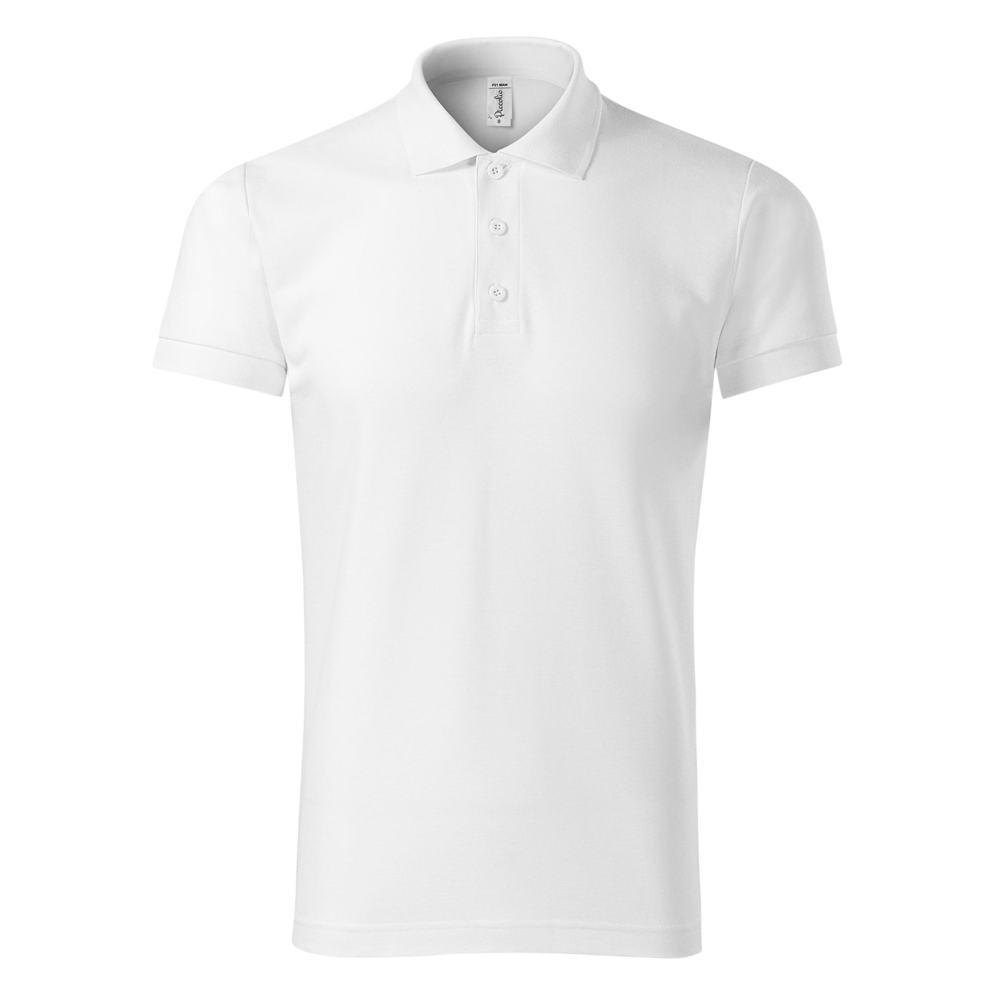 Tricou polo pentru bărbaţi Joy P21 Alb L