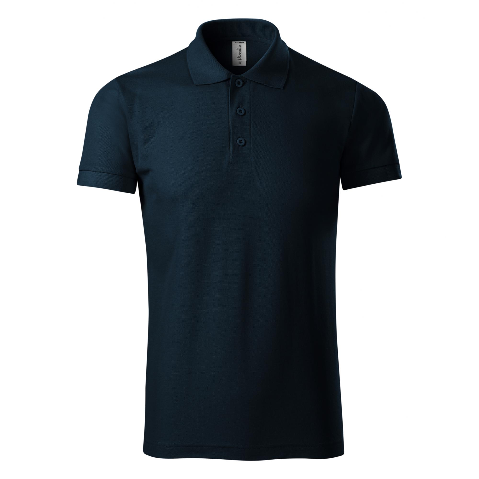 Tricou polo pentru bărbaţi Joy P21 Albastru marin L