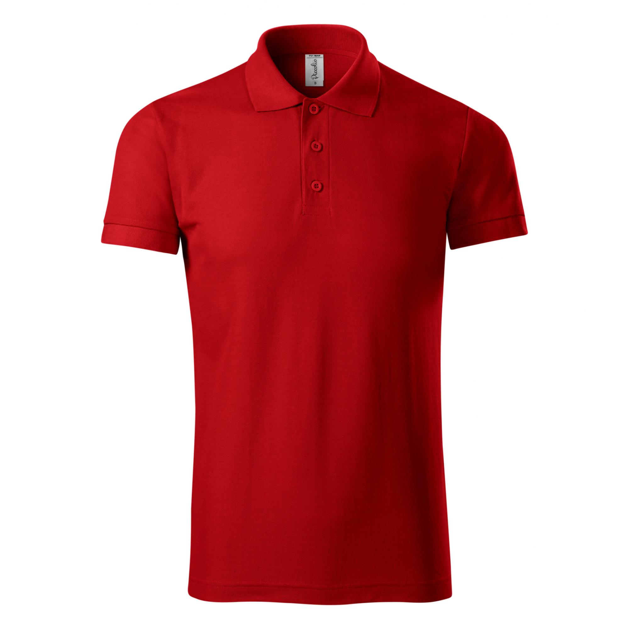 Tricou polo pentru bărbaţi Joy P21 Rosu XL