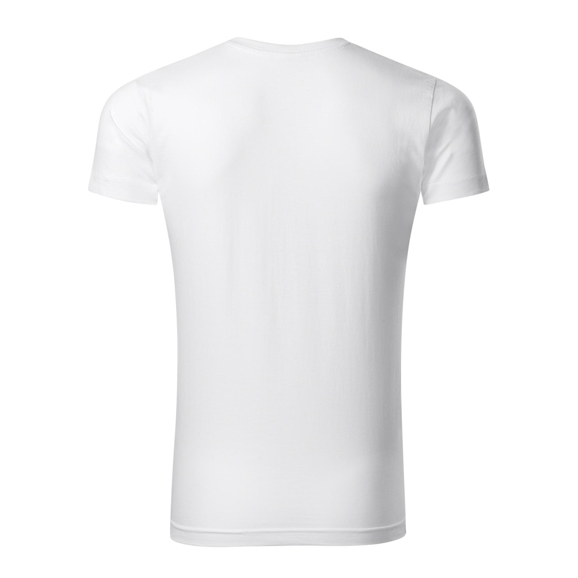 Tricou pentru bărbaţi Slim Fit V-neck 146 Alb L