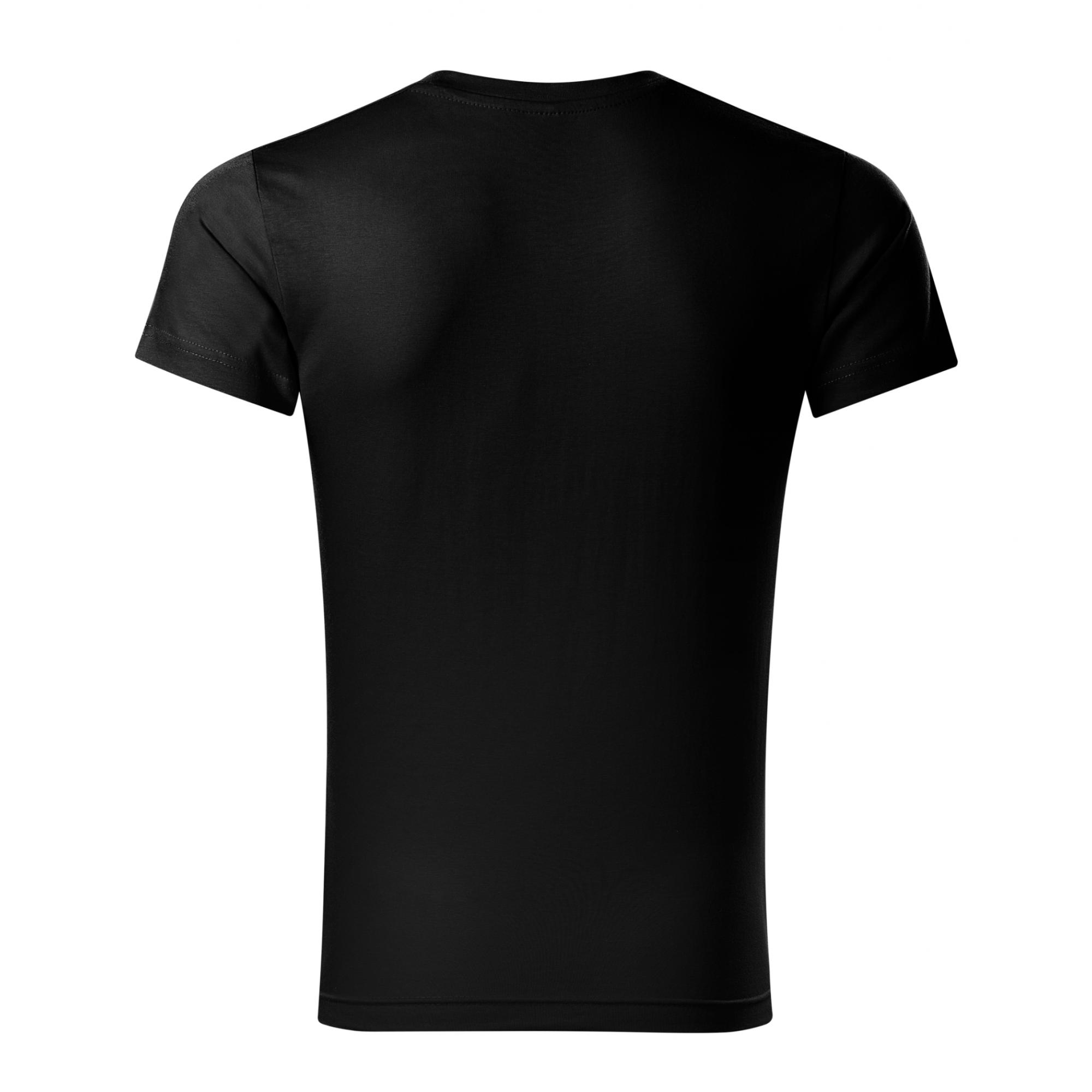 Tricou pentru bărbaţi Slim Fit V-neck 146 Negru S