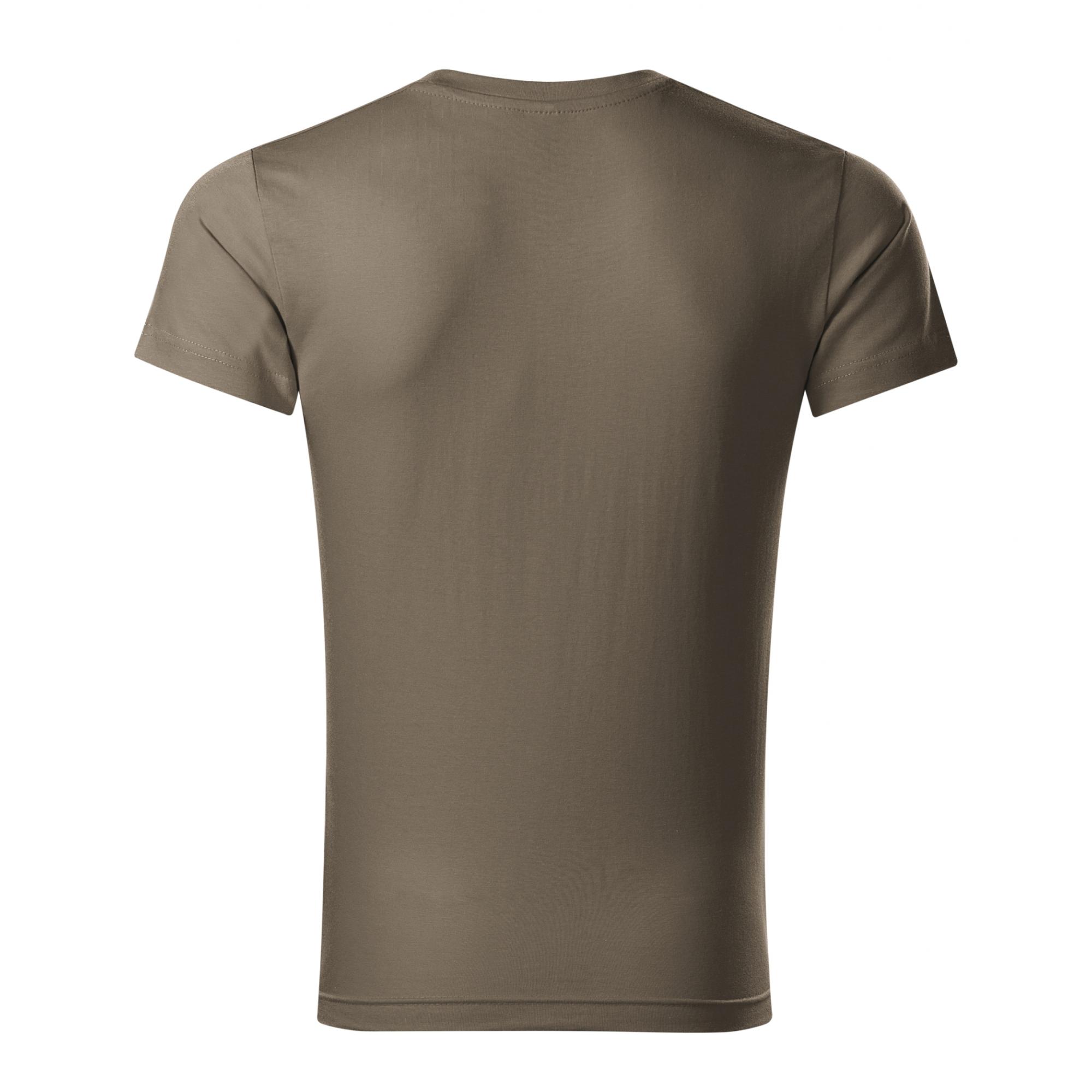 Tricou pentru bărbaţi Slim Fit V-neck 146 Army XL