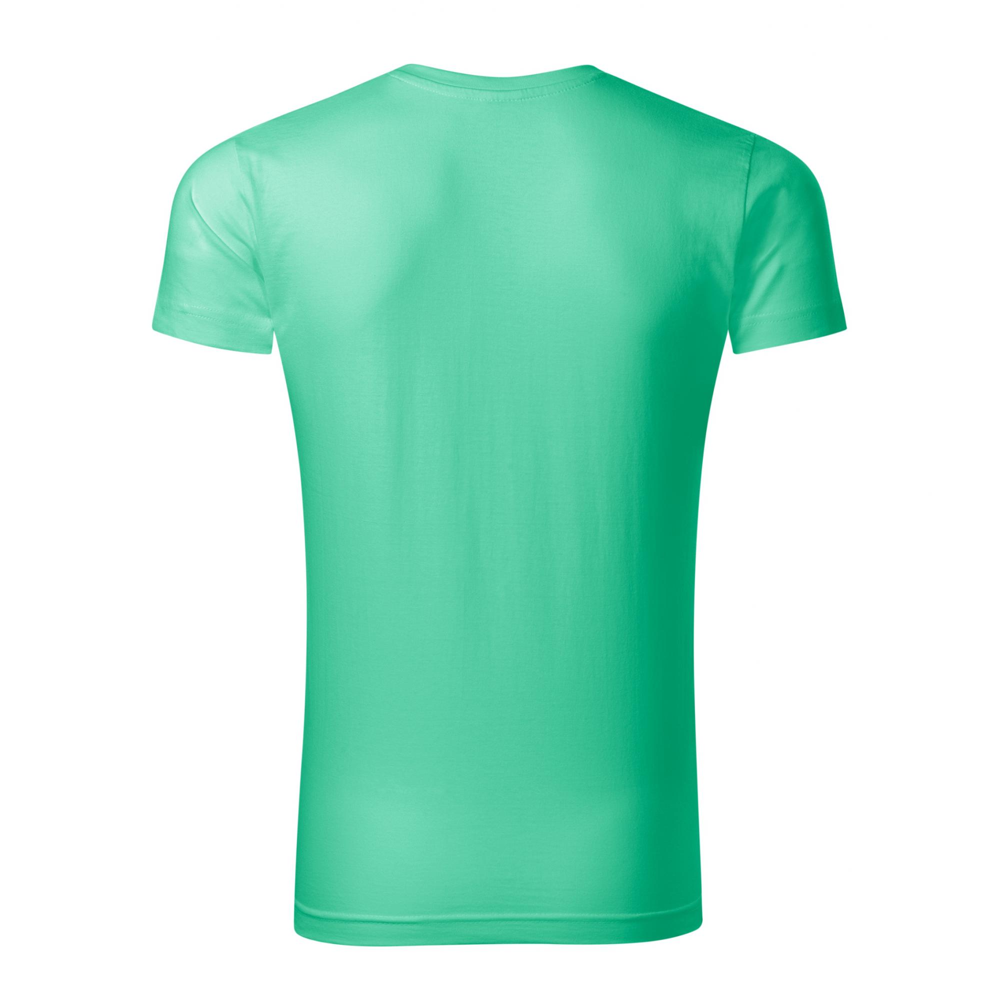Tricou pentru bărbaţi Slim Fit V-neck 146 Verde menta M