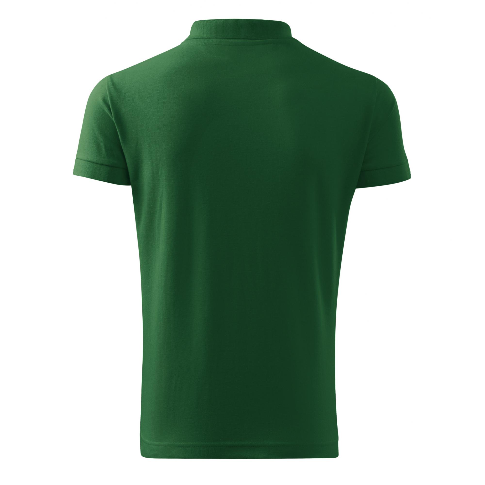 Tricou polo pentru bărbaţi Cotton Heavy 215 Verde sticla S