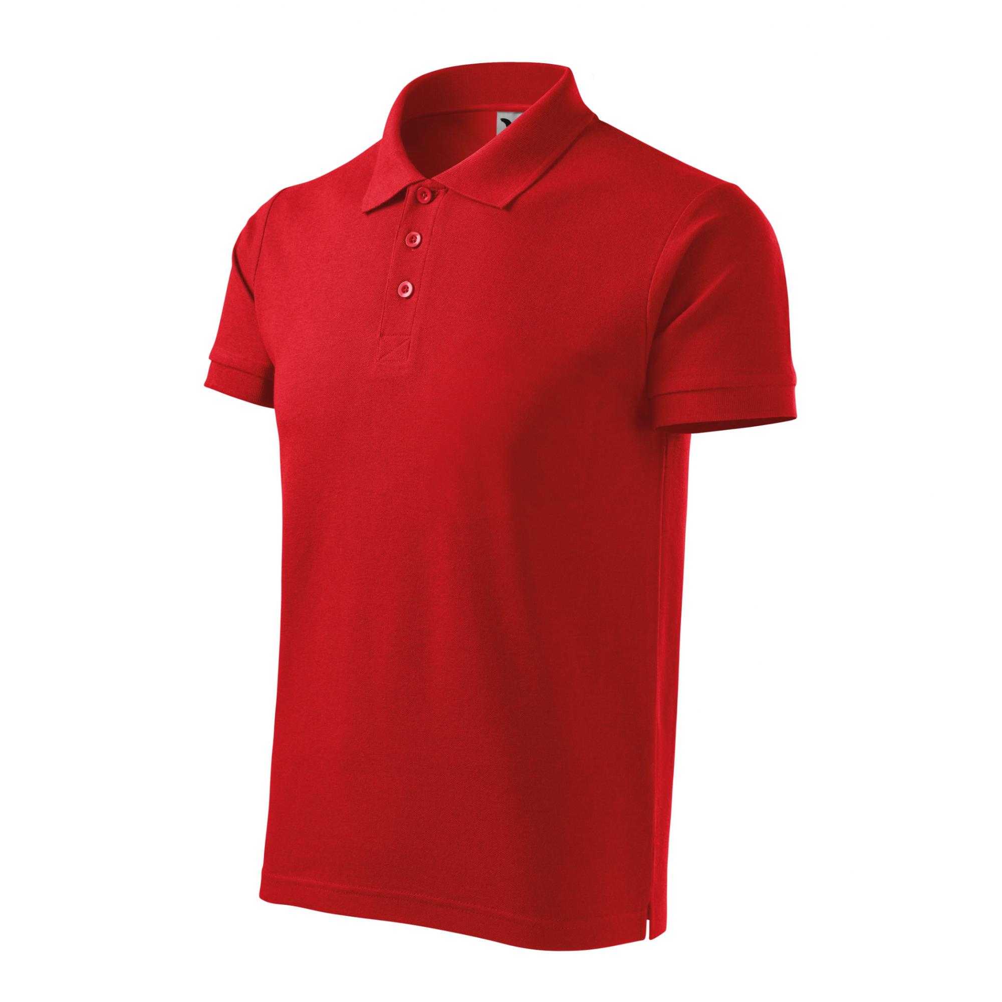 Tricou polo pentru bărbaţi Cotton Heavy 215 Roșu