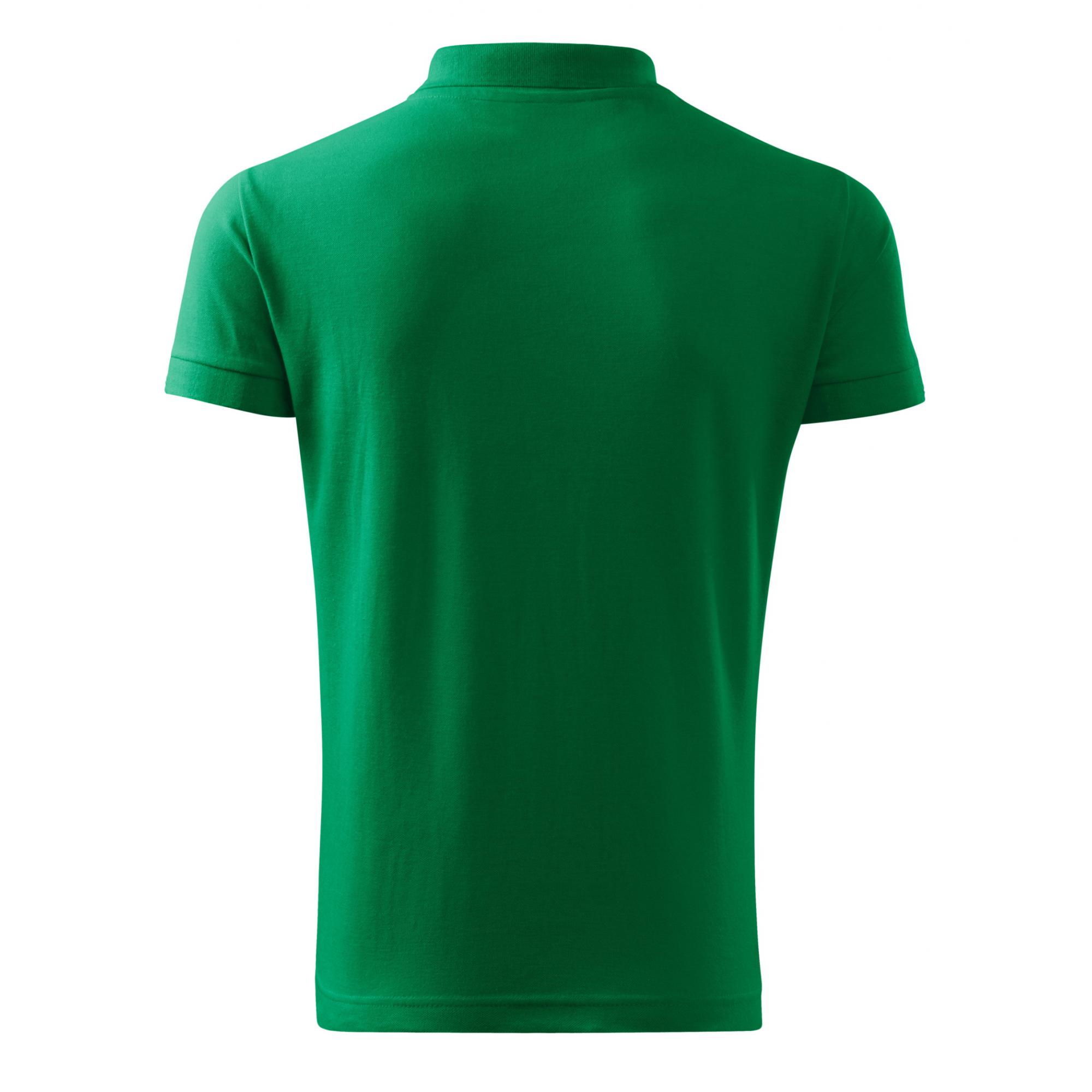 Tricou polo pentru bărbaţi Cotton Heavy 215 Verde mediu L