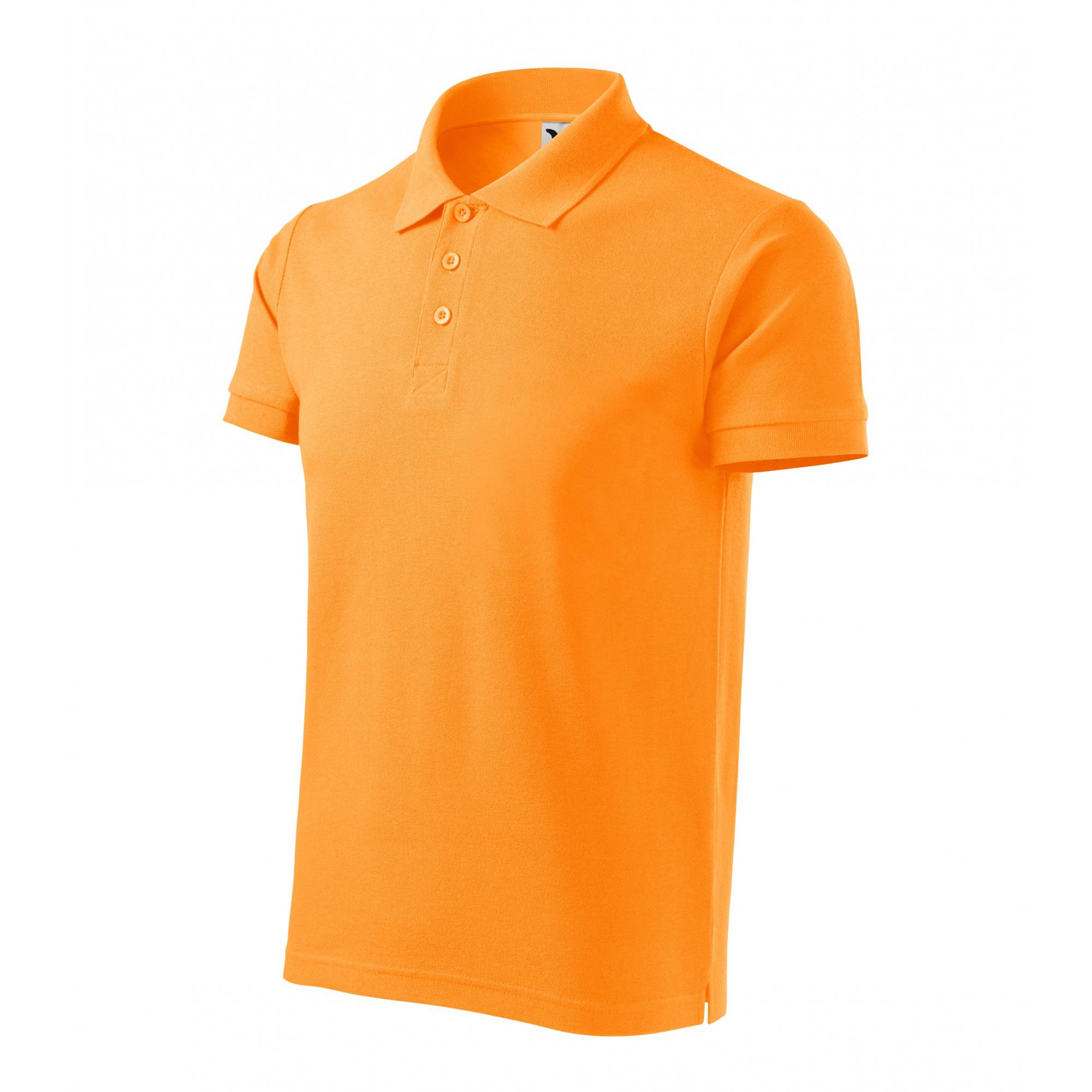 Tricou polo pentru bărbaţi Cotton Heavy 215 Tangerine orange