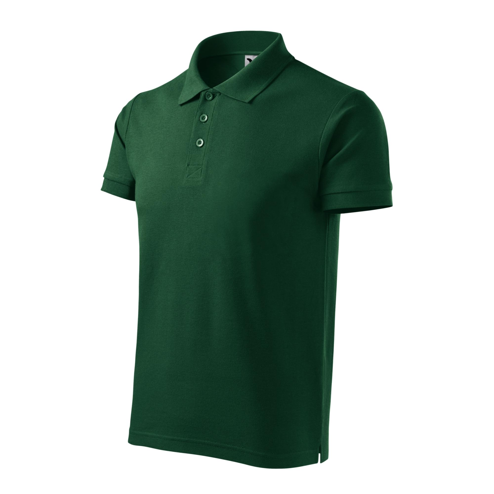 Tricou polo pentru bărbaţi Cotton Heavy 215 dark green