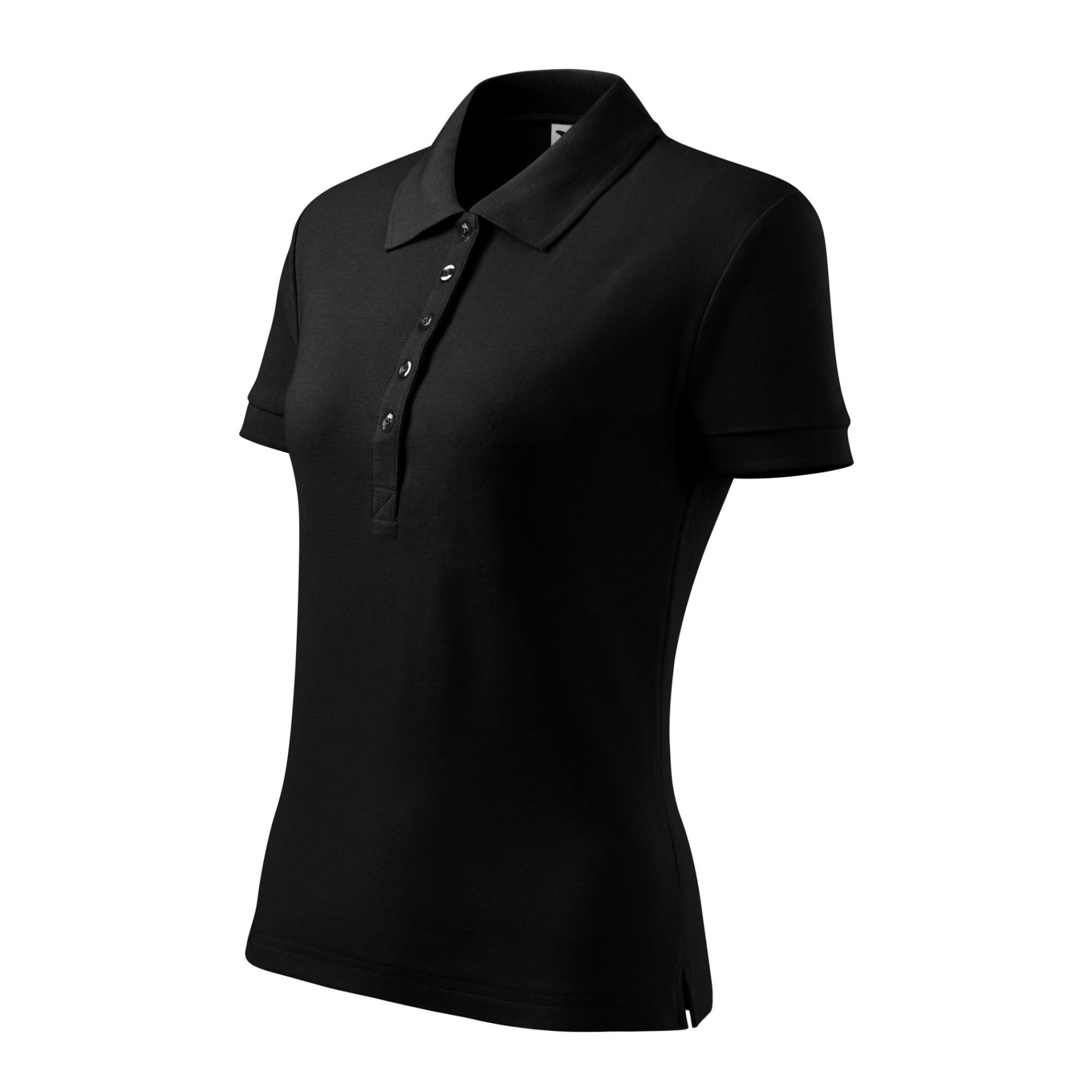 Tricou polo pentru damă Cotton Heavy 216 Negru M