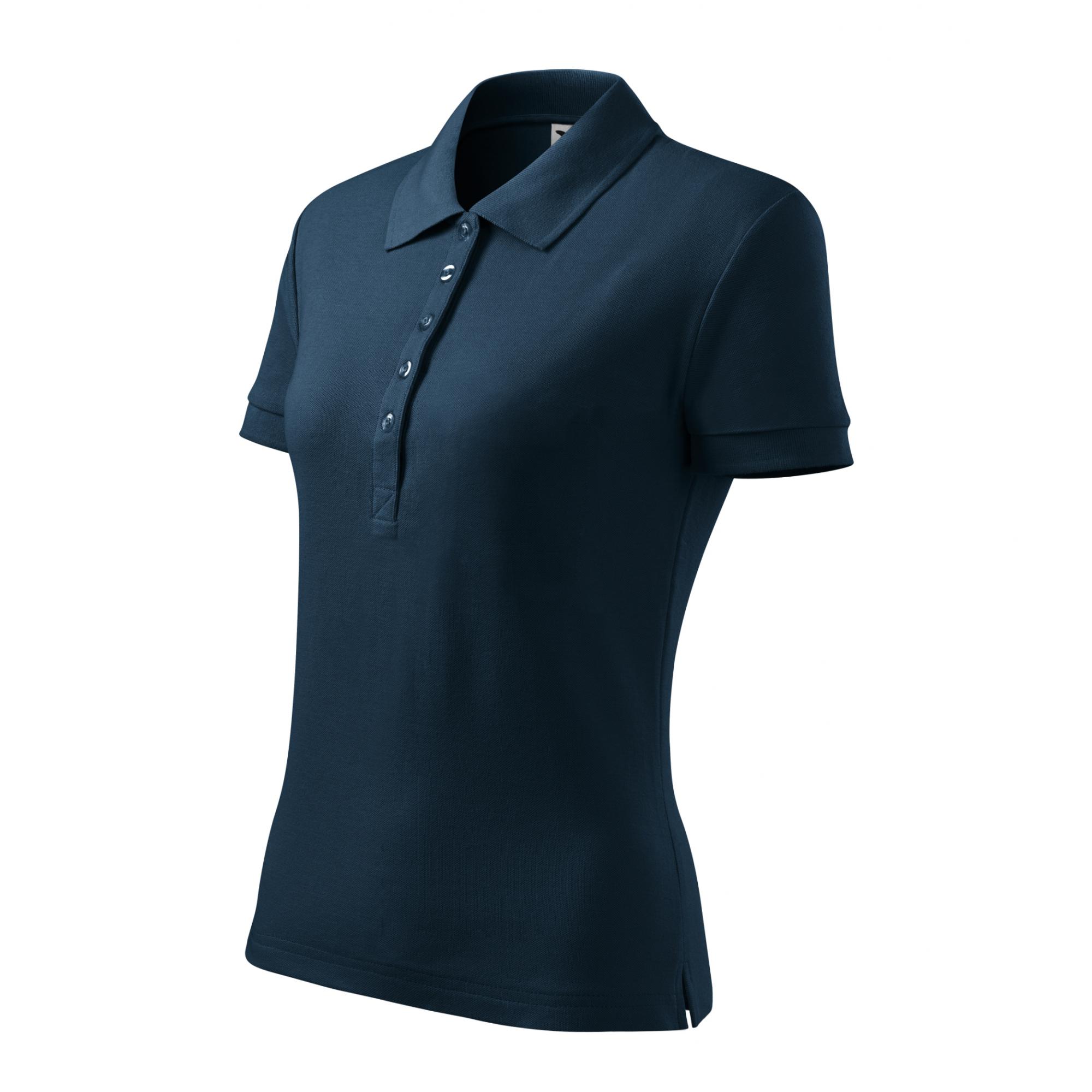 Tricou polo pentru damă Cotton Heavy 216 Albastru marin